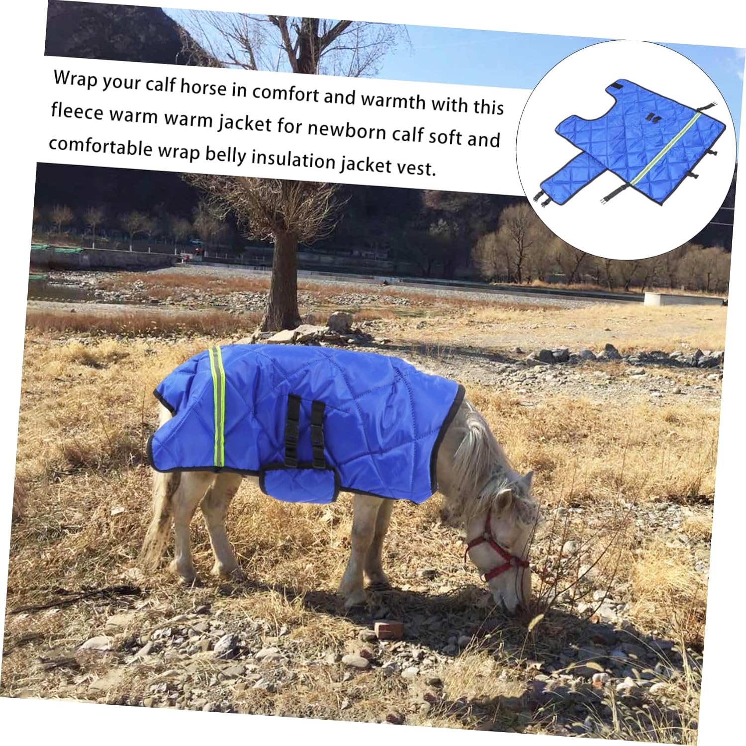 Baby Calf Warm Coat for Winter Thickened Fleece Vest Soft and Comfortable Cold Weather Apparel for Newborn Calves Style