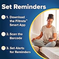 Vista 9 de Filtrete 14x36x1 AC Furnace Air Filter, MERV 11, MPR 1000, Micro Allergen Defense, 3-Month Pleated 1-Inch Electrostatic Air Cleaning Filter, 6 Pack