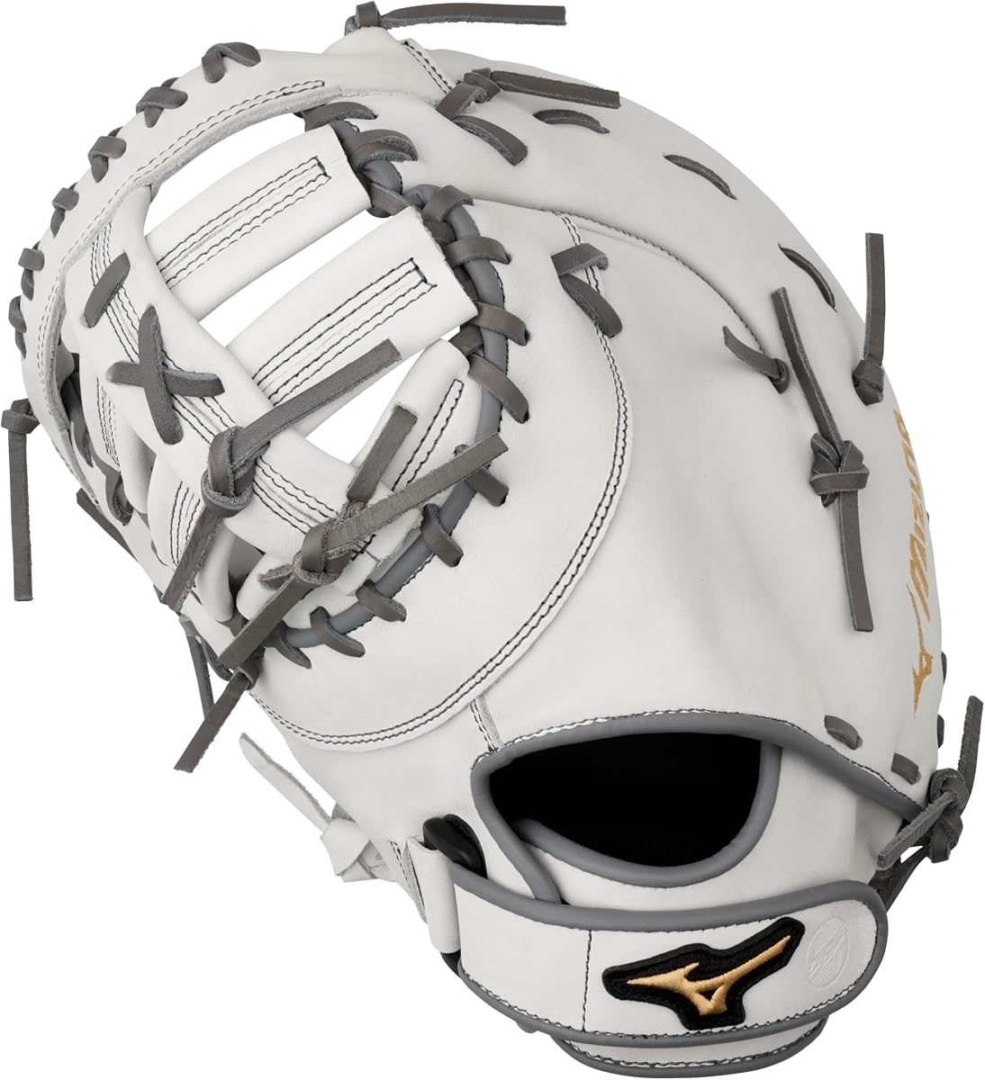 GXF50FPW2 MVP Prime Fastpitch Softball First Base Mitt 13", 1st Base, Left Hand Throw, White-Grey