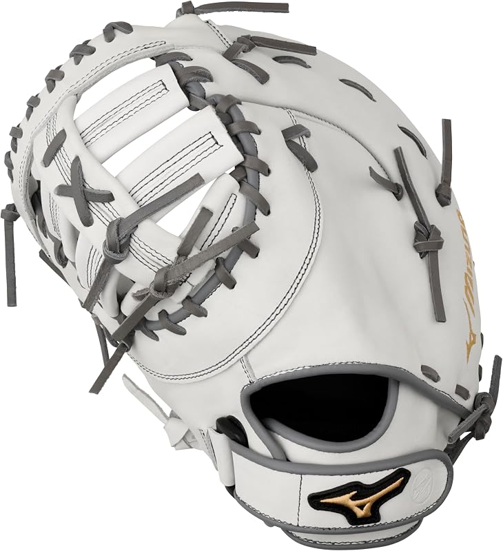 GXF50FPW2 MVP Prime Fastpitch Softball First Base Mitt 13", 1st Base, Left Hand Throw, White-Grey