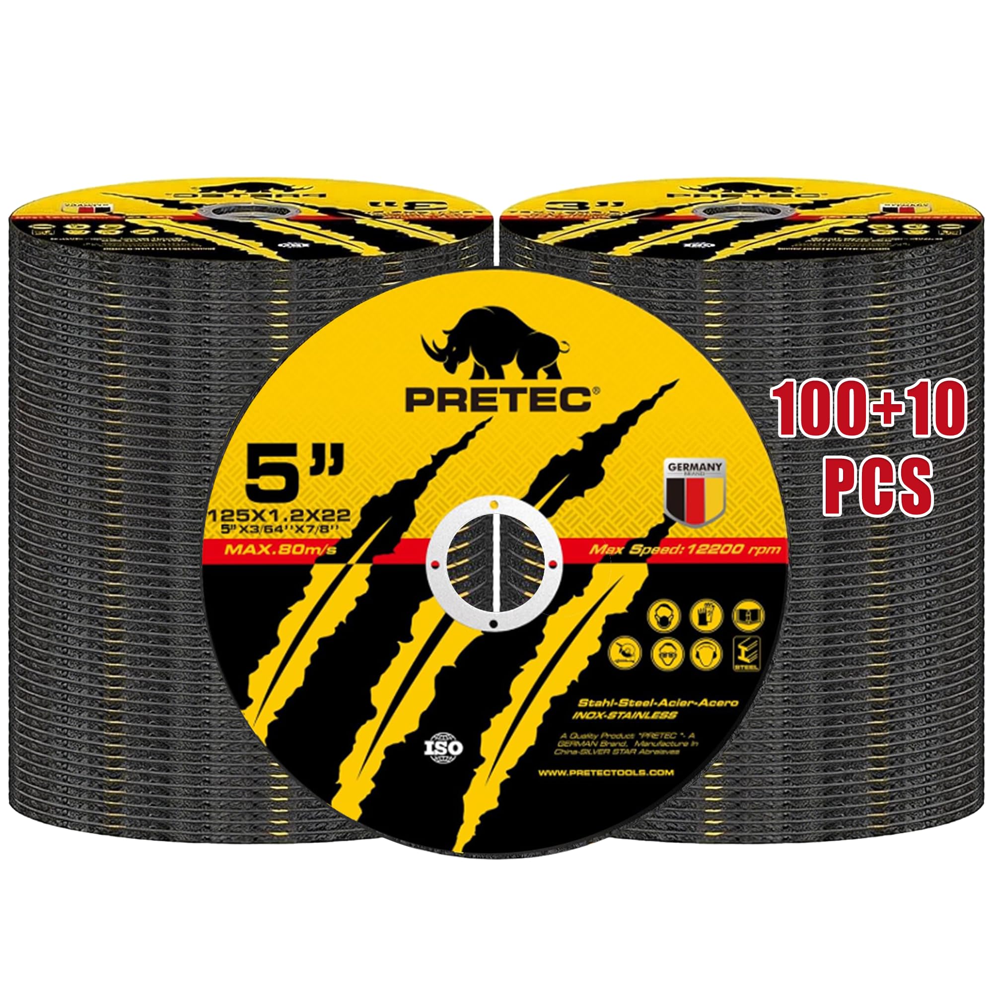 PRETEC Cut-Off Wheels - 5 Inch Metal Cutting -18