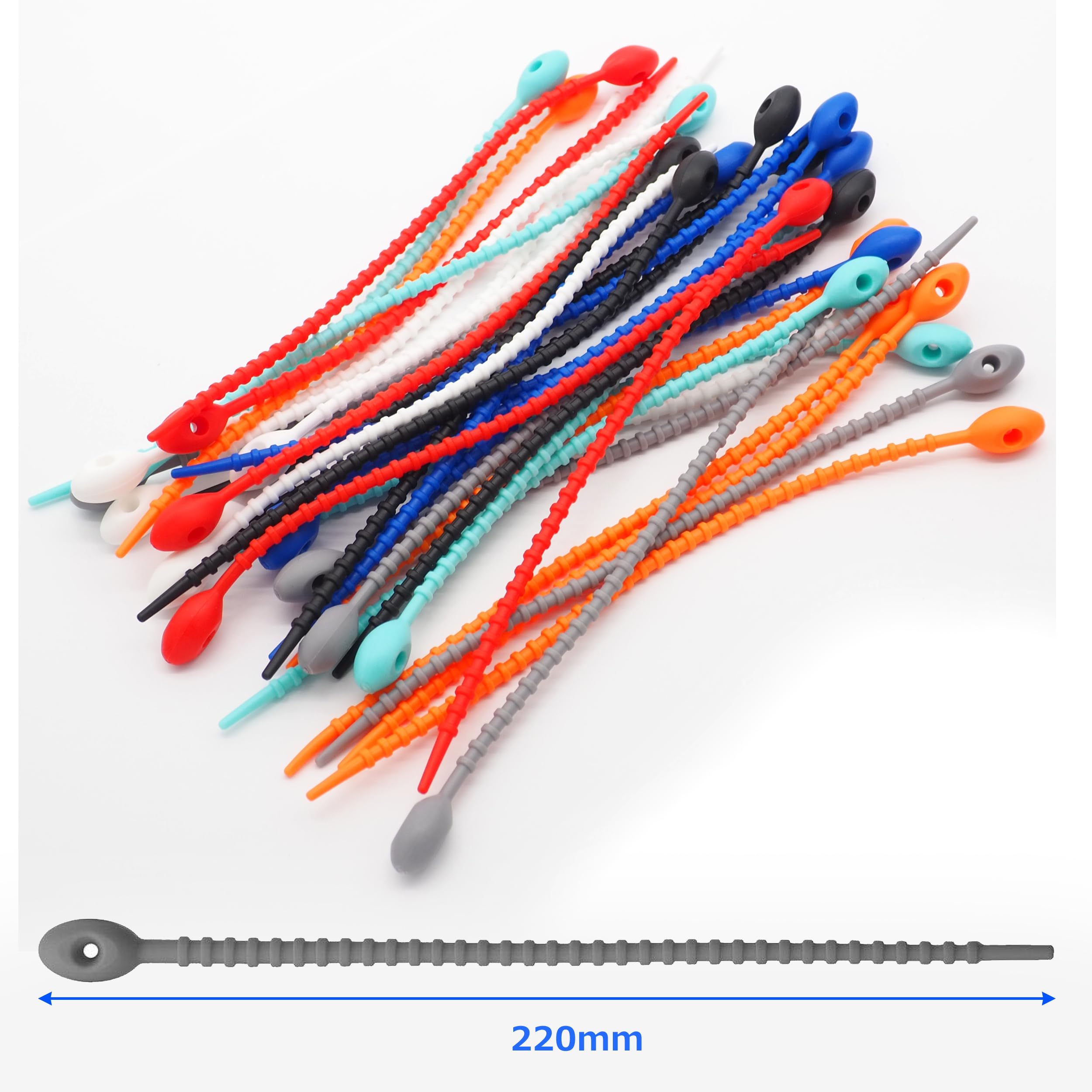 Amazon.co.jp: オーディオファン 結束バンド カラフル 繰り返し使える