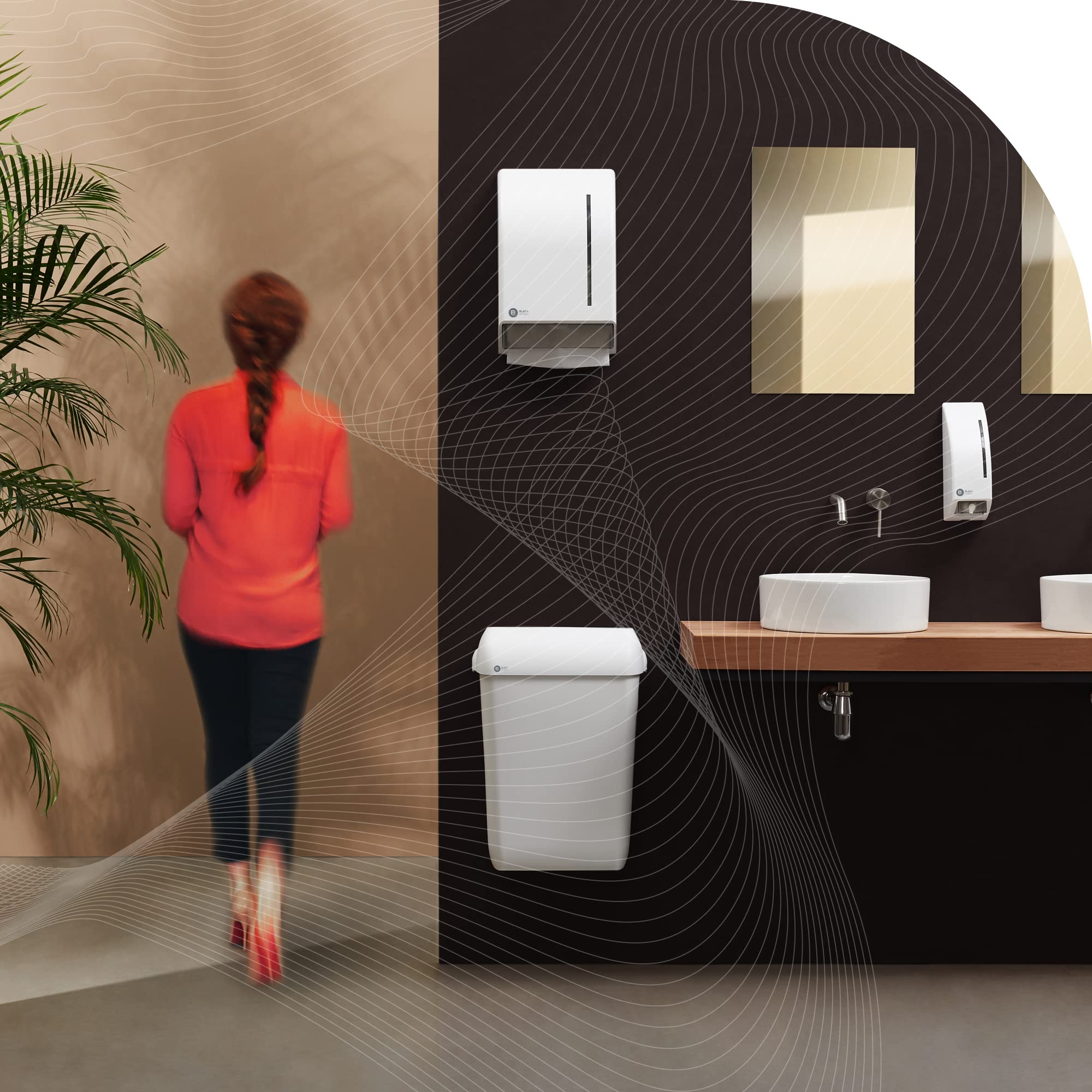 BlackSatino Toilettenpapier GreenGrow I 2-lagig I 48 Rollen mit je 320 Blatt I umweltschonend I nachhaltig I Miscanthus-Recycling-Mix