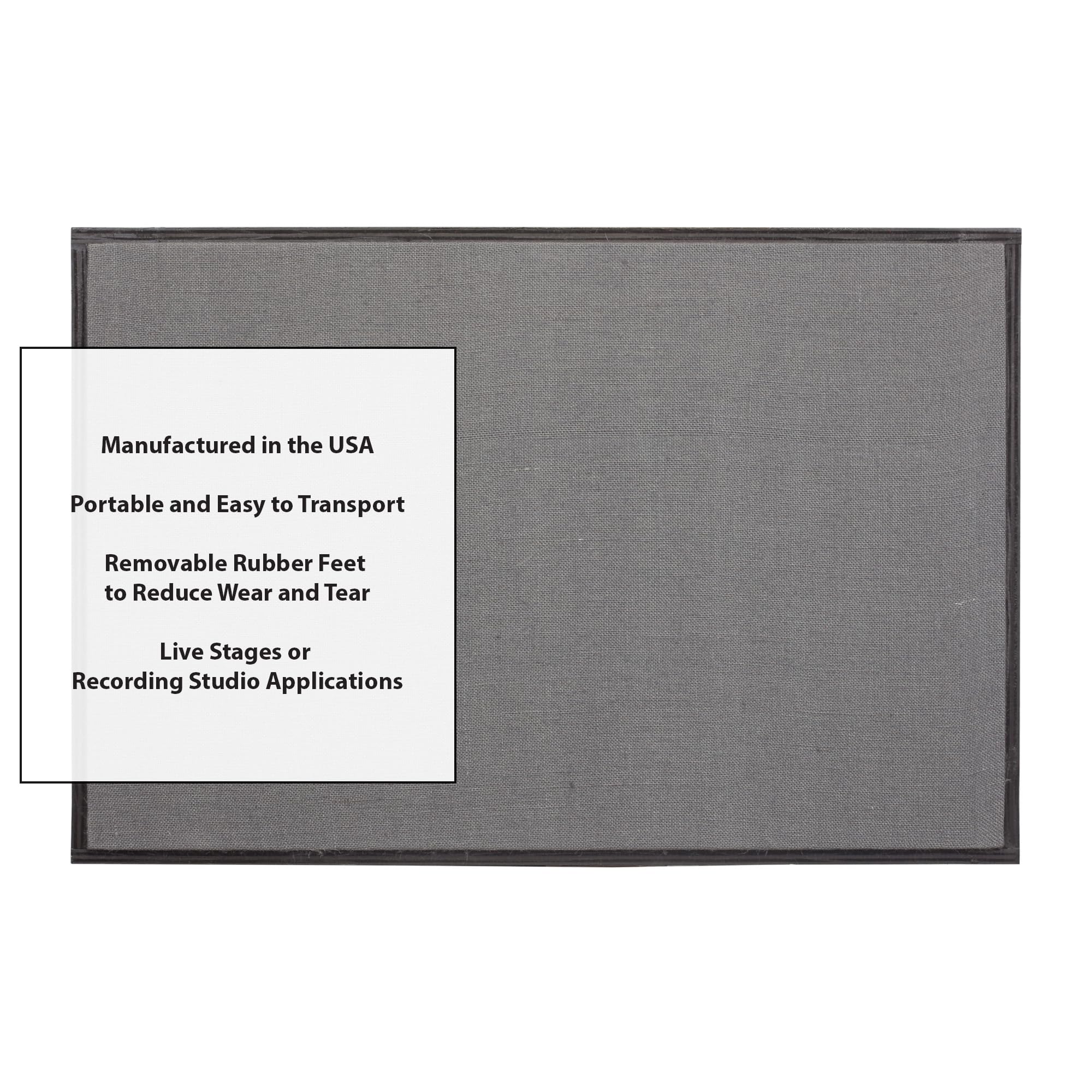 ATS Acoustics Studio Stacker Portable Gobo Professional Studio Quality Acoustic Isolation Stackable Go Between 24" x 36" x 10" - Image 6