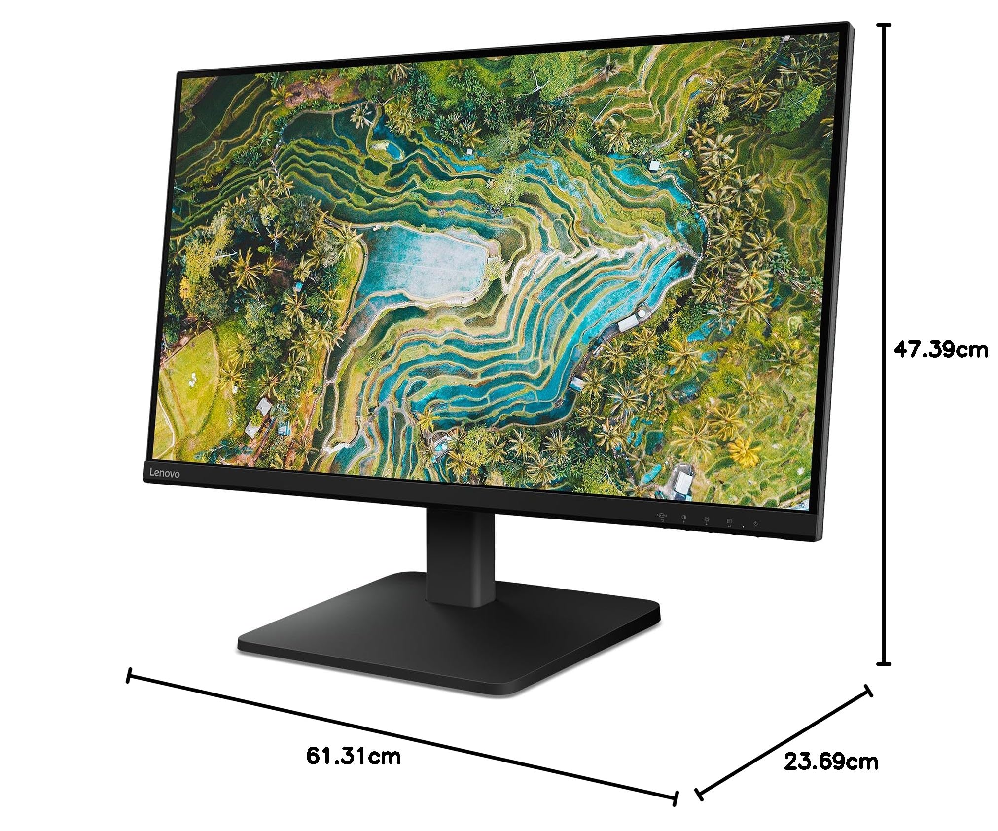 Lenovo L27qe 27" QHD WLED Monitor 2560x1440 100 Hz IPS HDMI DisplayPort TÜV Eye Comfort