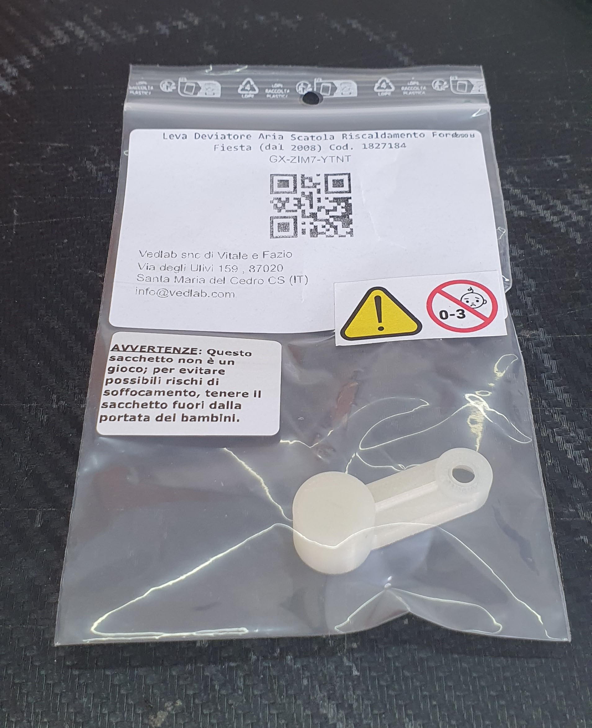 Ford Leva Deviatore Aria Scatola Riscaldamento Compatibile con Fiesta (dal 2008) Cod. 1827184