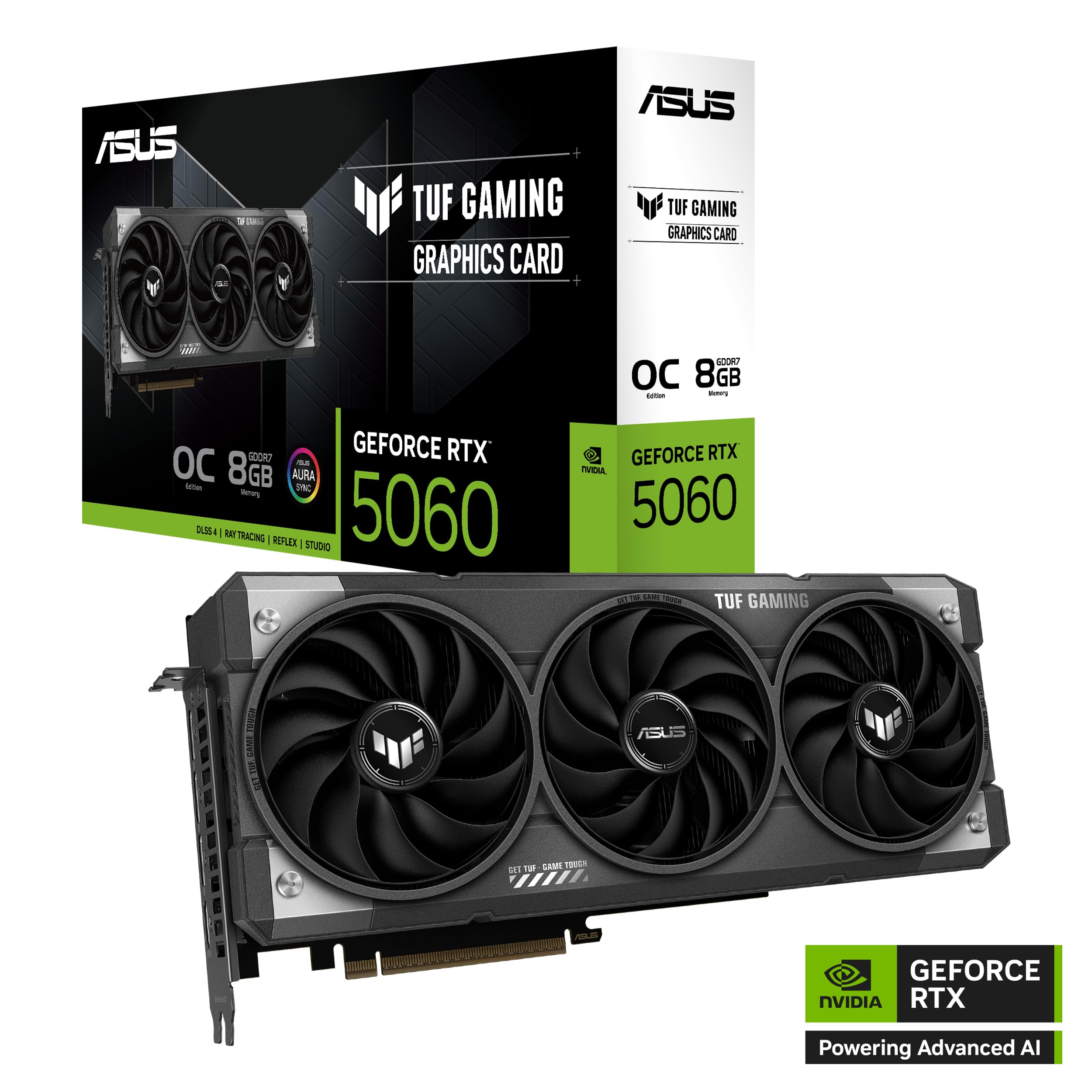ASUS Dual NVIDIA GeForce RTX 3060 V2 OC Edition 12GB GDDR6 Gaming Graphics Card (PCIe 4.0, 12GB GDDR6 Memory, HDMI 2.1, DisplayPort 1.4a, 2-Slot, Axial-tech Fan Design, 0dB Technology)