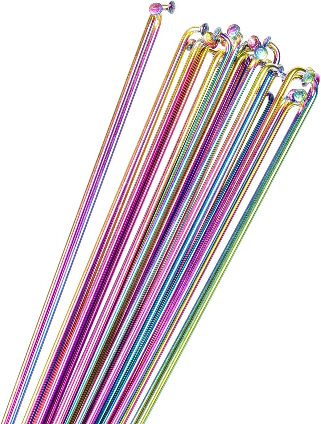 レインボーバイクスポーク36/72 PCSワイヤー真空めっき自転車スポーク 