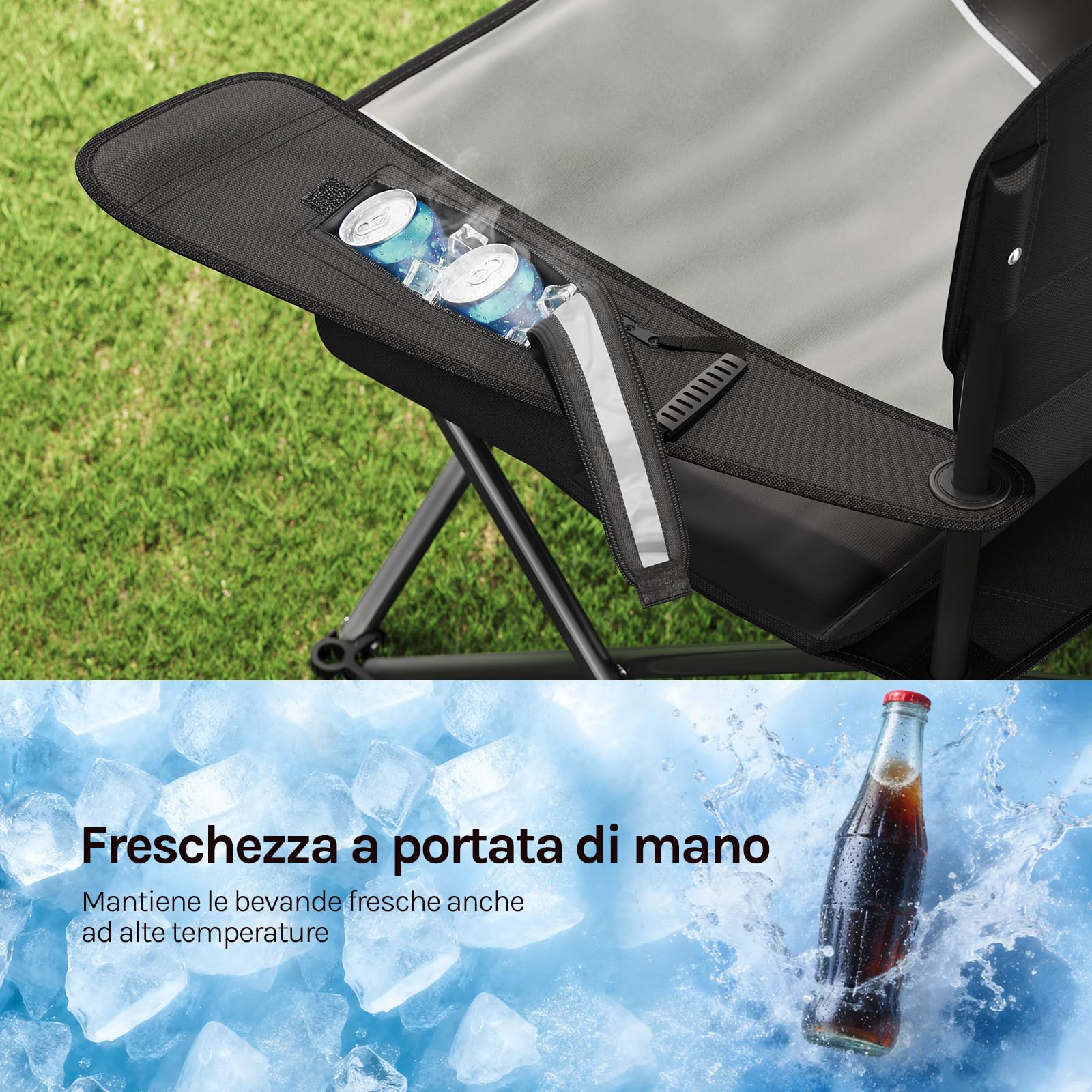 WOLTU Sedia Campeggio Pieghevole, Sedia da Esterno Portabile