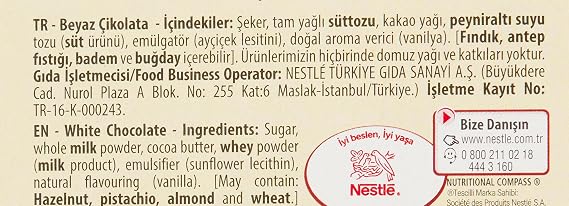 Nestlé White Chocolate, 30 g x 12