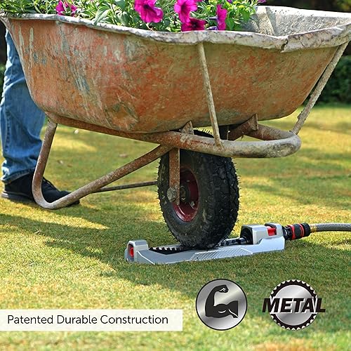 Miniatura 5 de Eden 94110 Rociador de agua oscilante de metal para césped y jardín para patio