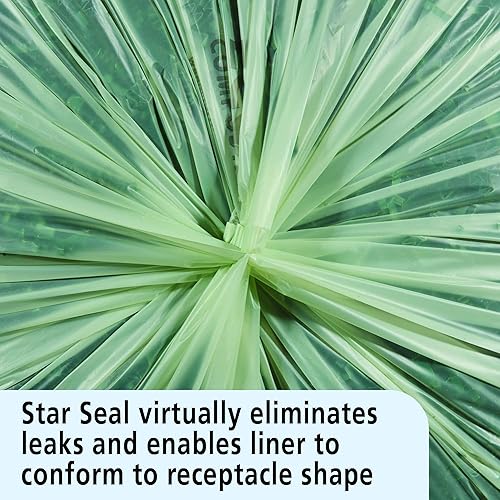 Miniatura 4 de Stout e2430e85 13 galones 24" x 30" Heavy Duty biodegradables bolsas de basura, 45 bolsas por caja, astm6400, verde, fabricado en Estados Unidos por