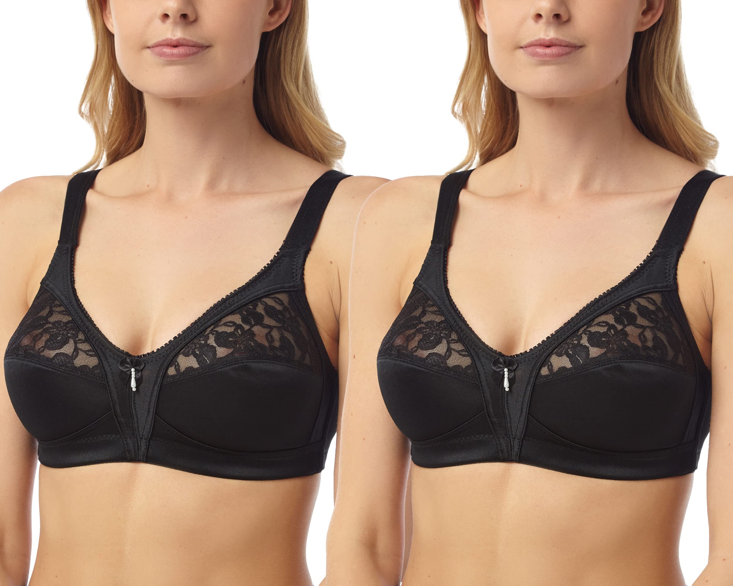 Undercover 2 x Non Wired Bra BR404 Black 42D
