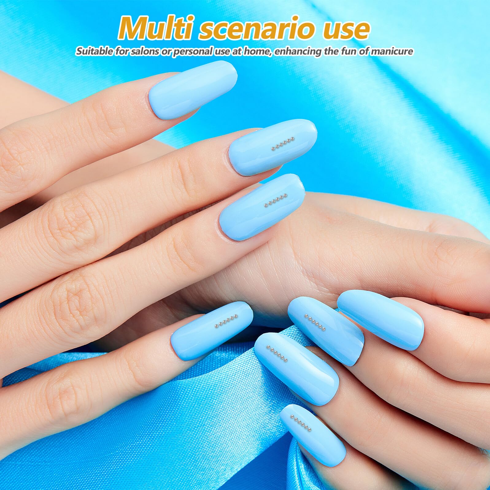 Perline Metalliche per Unghie Perline Piccole Argento Decorazioni Unghie Te Accessori Manicure Artigianali per Donna