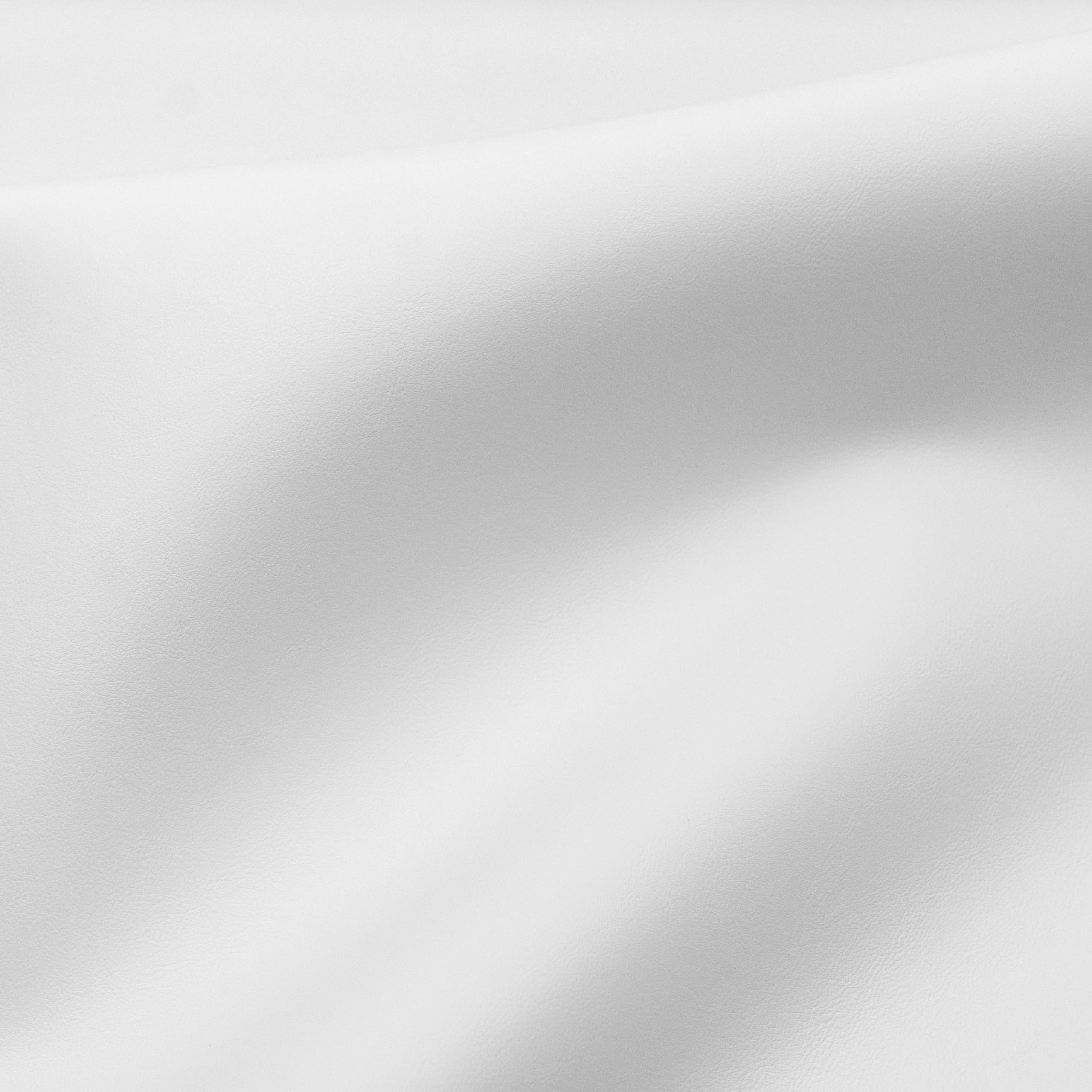 GIURI TESSUTI - CAPRI, Tessuto Contract in Ecopelle Nautica, Ignifugo, Anti-UV, Antibatterico, Impermeabile - per Tappezzeria d'Interni, Esterni, Barche, Auto, Moto (3 MT, BIANCO)