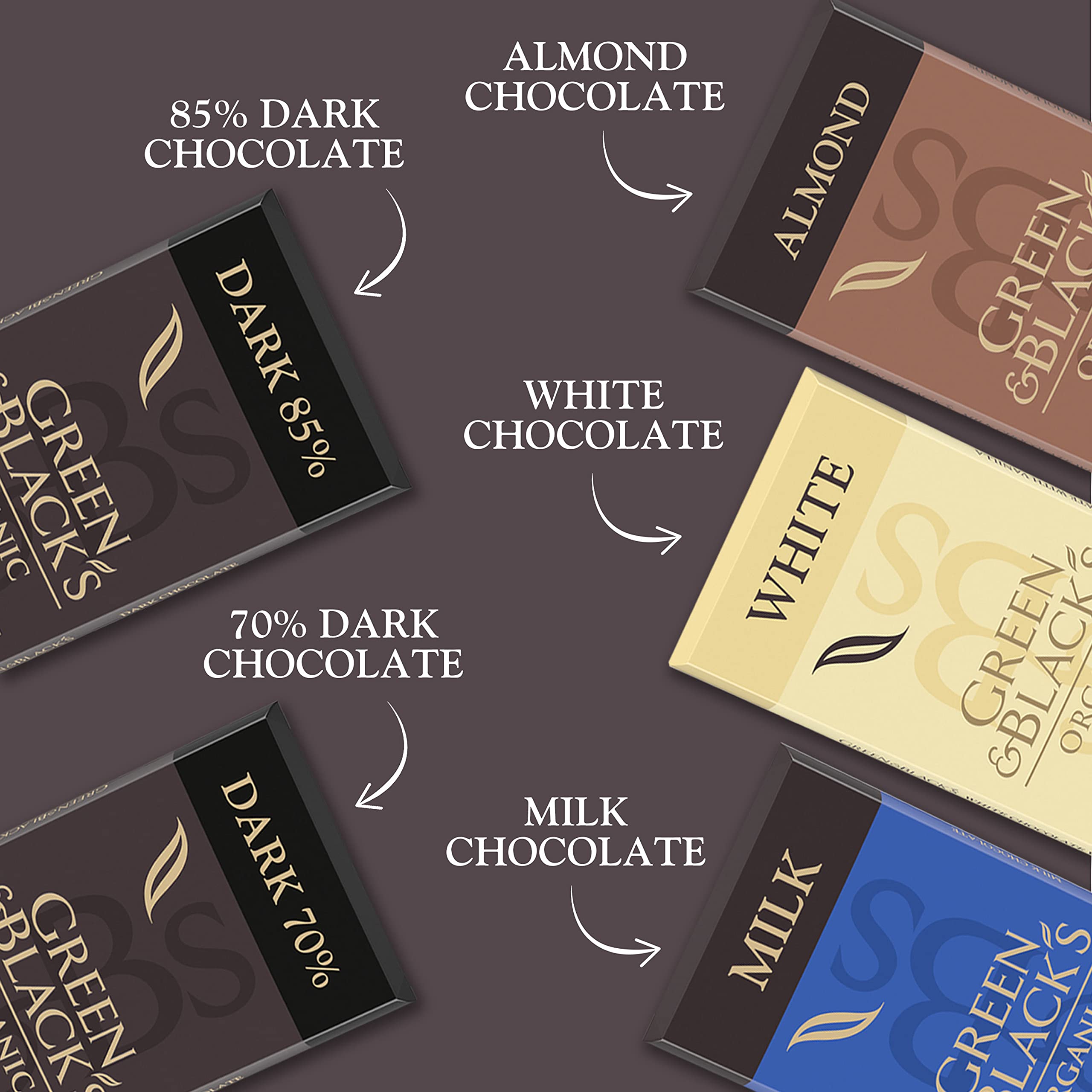 Green & Black’s Chocolate Gift Set, 85 Dark Chocolate, 70 Dark