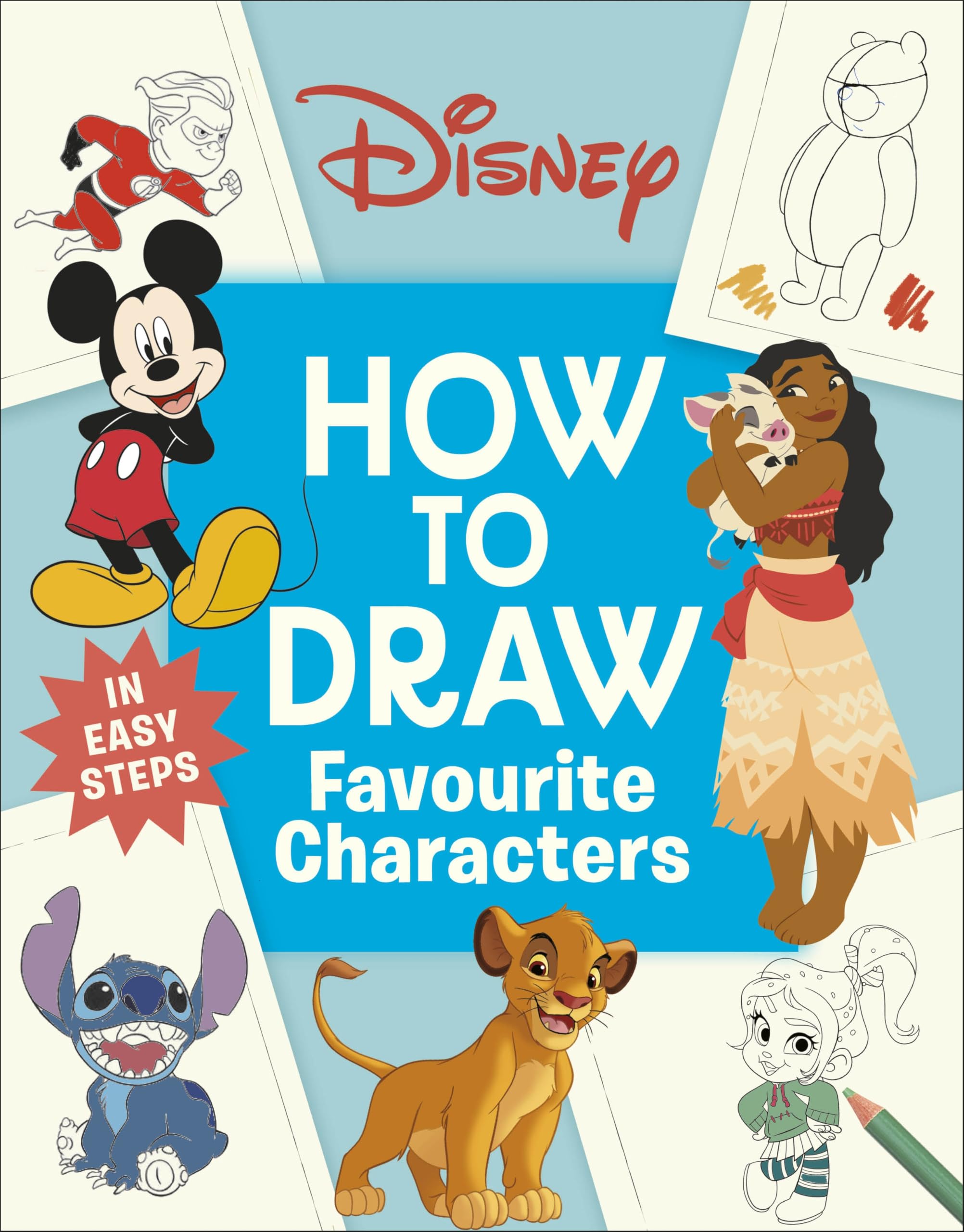 Disney How to Draw Favourite Characters by DK Paperback