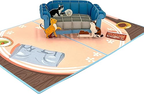 Miniatura 9 de Tarjeta de felicitación desplegable 3D de agradecimiento, tamaño de 5 x 7 pulgadas, incluye una tarjeta de notas y sobre a juego