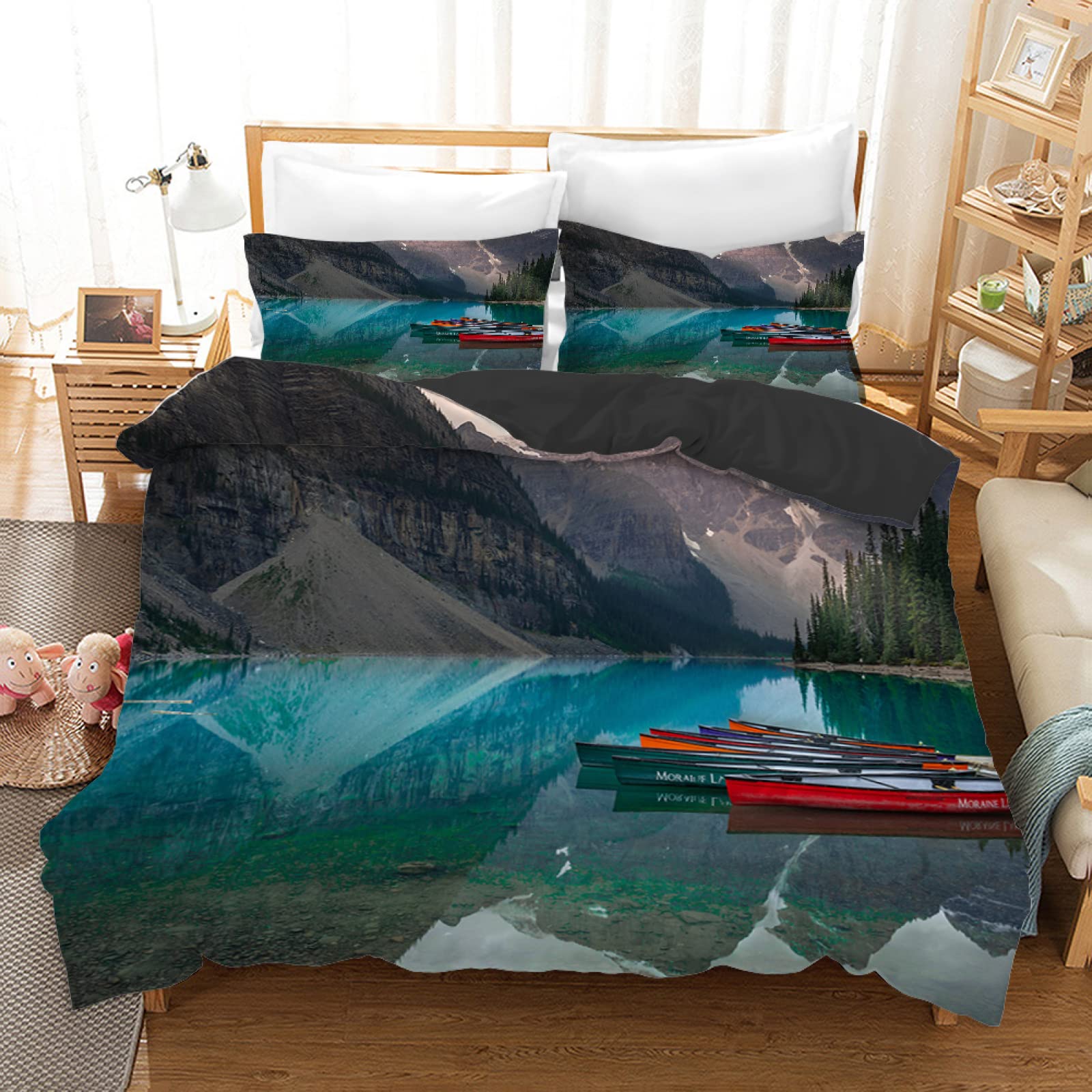 Housse de couette 110g/㎡ pour une chambre d'ado style vallée verte