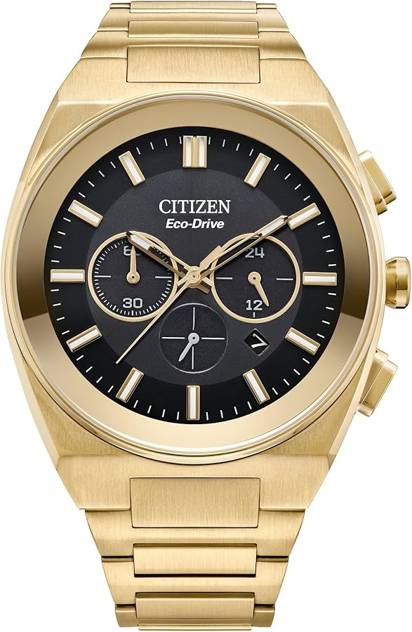 CITIZEN Orologio Uomo Analogico Al Quarzo, Acciaio Inox, Funzione Data, Chiusura Deployante Di Sicurezza - 3