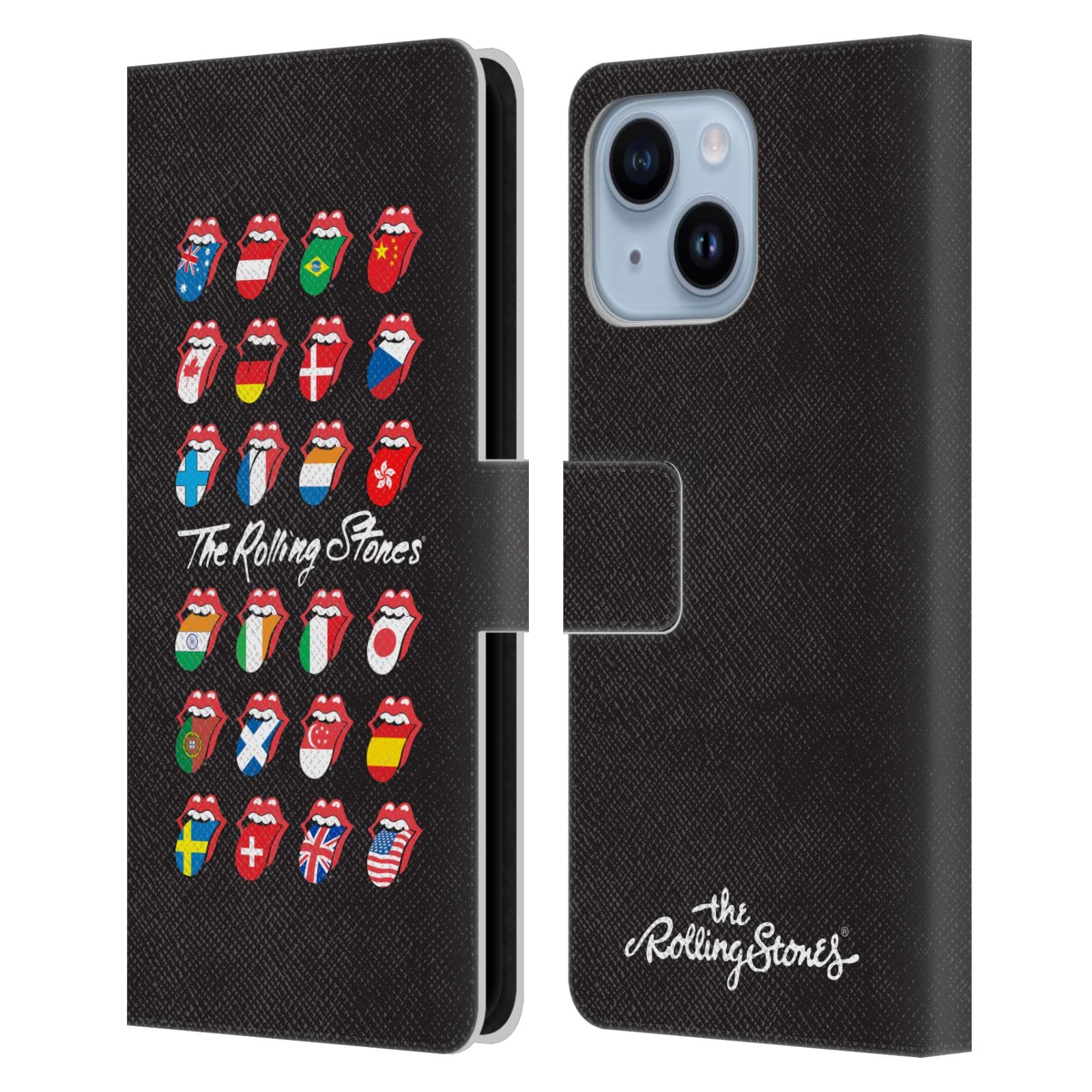 Étui en Cuir iPhone 14 Plus The Rolling Stones Head Case Designs Premium