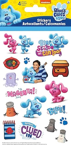 Trends International Blue's Clues - Adhesivo estándar, 4 hojas, multicolor