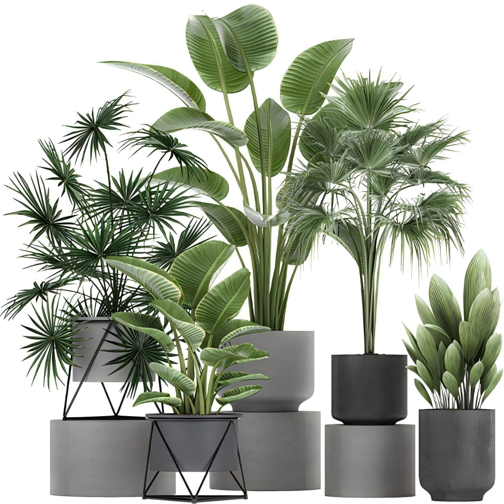 Lekabee 3D Green Plant Wall Decals