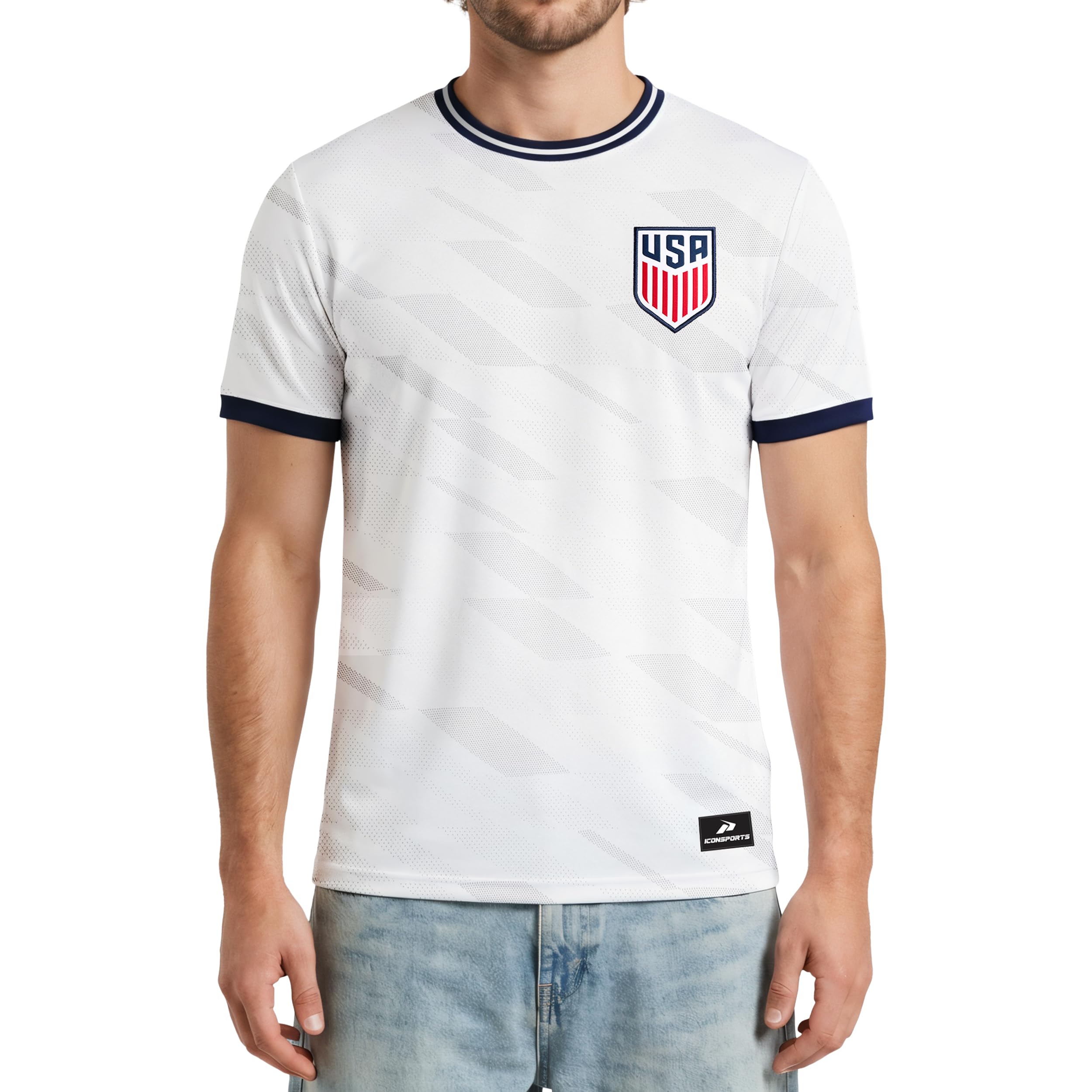 Icon Sports Officially Licensed US Soccer Federation Game Day Shirt - Unisex Adult — view 24