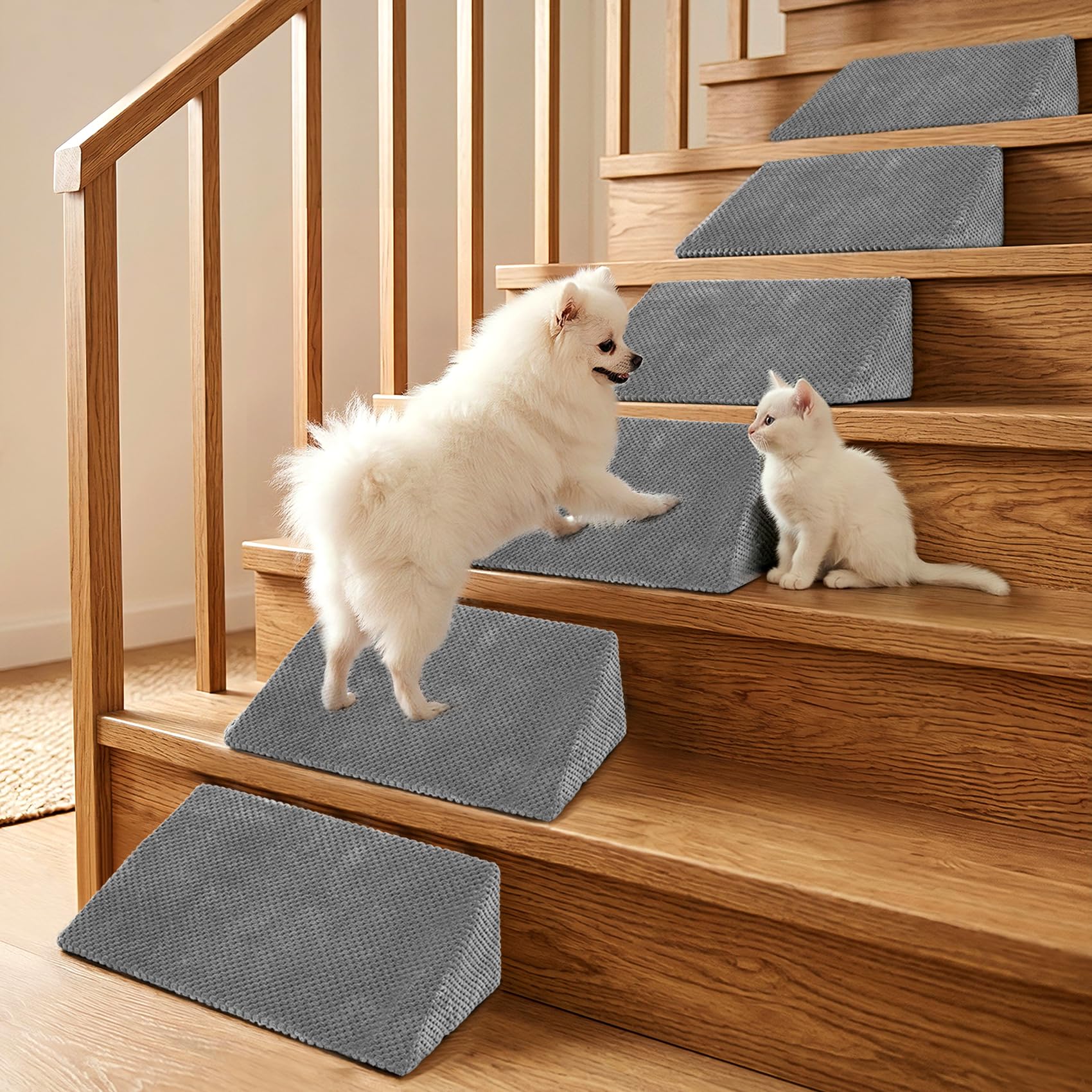 Photo 1 of TT Tokuein Dog Ramp for Stairs (Gray, 6 Pack)