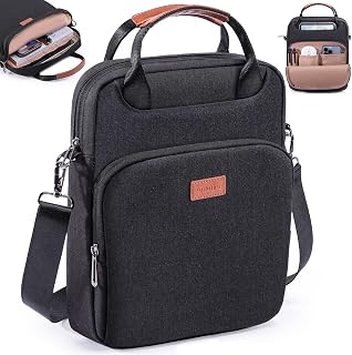 Book Carrying Bag with Shoulder Strap- Sturdy Book Sleeve with Zipper for Book Lovers- Book Protector Case
