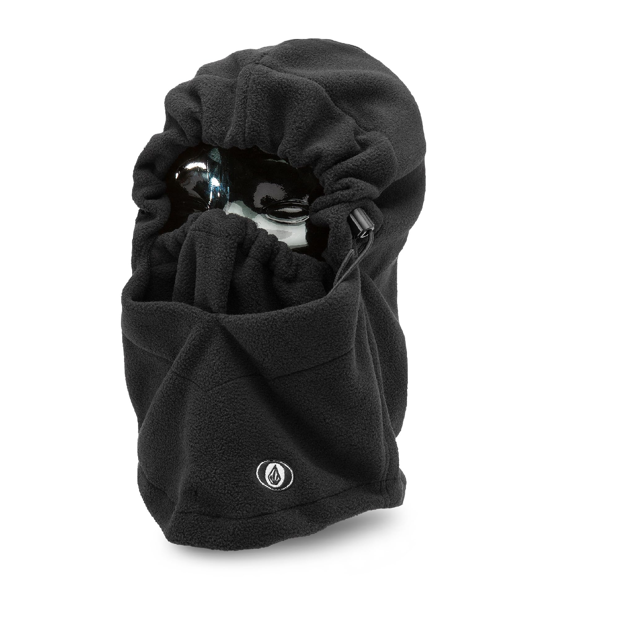 Volcom Mens Travelin Hood Snowboard Neck Warmer, Black S5, One Size