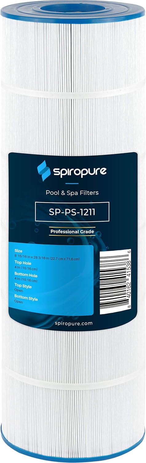 SpiroPure Replacement for Star-Clear Plus C1900 Hayward CX1900RE Pleatco PA190 PWWPC200 Unicel C-8420 Pro Clean 200 Waterway Plastics 817-0200P Hot Tub Spa Pool Filter Replacement Cartridge