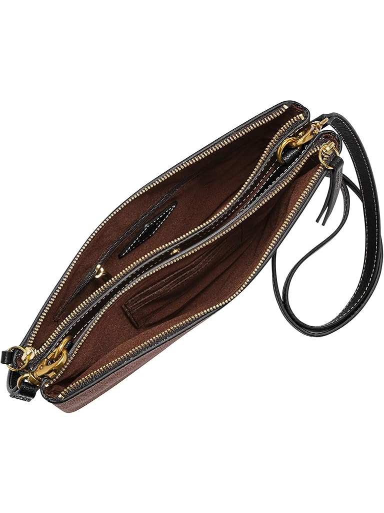 Fossil piper small crossbody black stripe + FREE SHIPPING