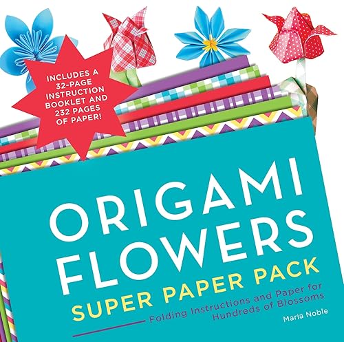 Origami Flowers Super Paper Pack: Folding Instructions and Paper for