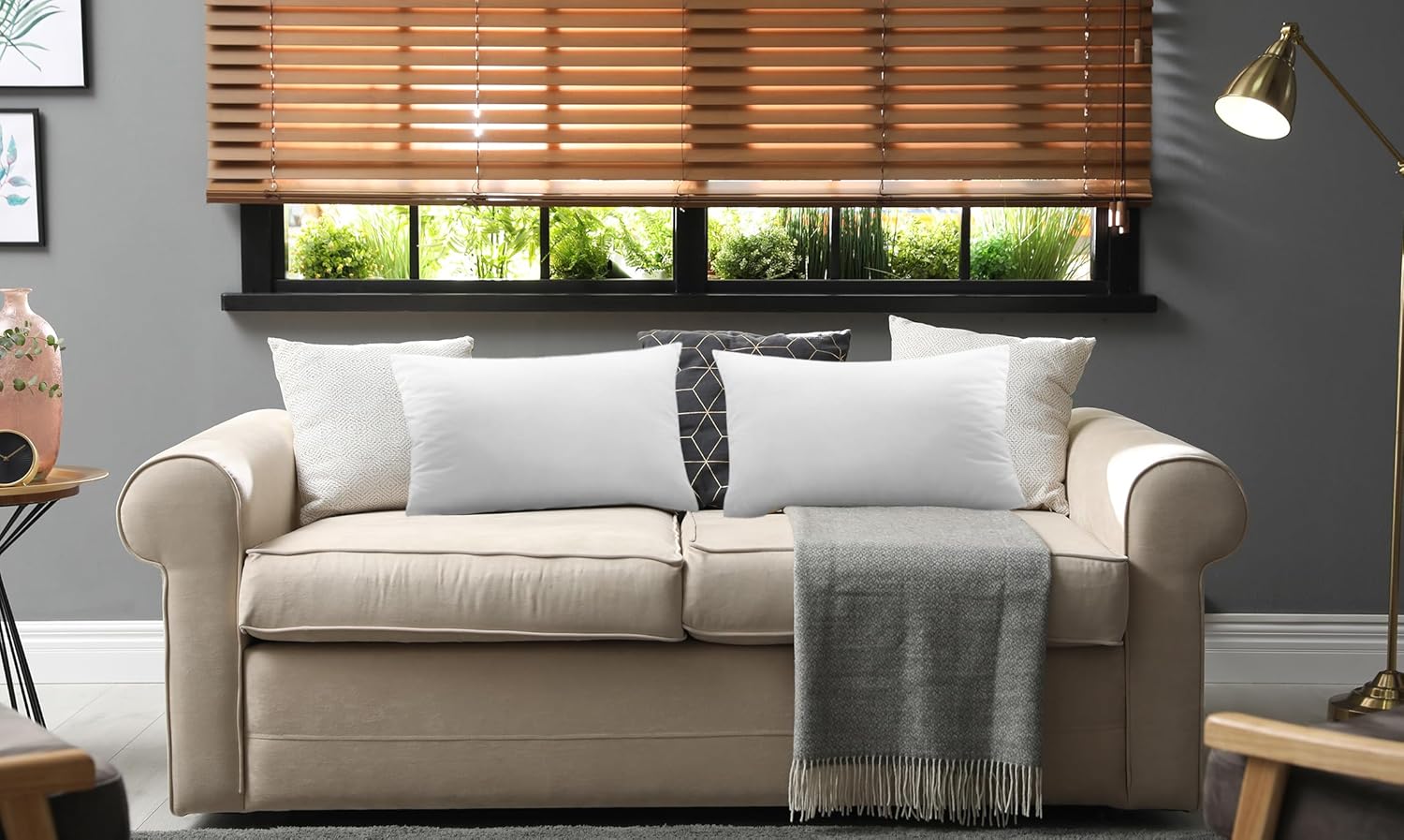 Utopia Bedding 14x22 Pillow Inserts, Set of 2, White – Indoor Decorative Throw Pillows for Bed, Sofa & Couch – Soft, Supportive & Fluffy Cushion Inserts - Image 5