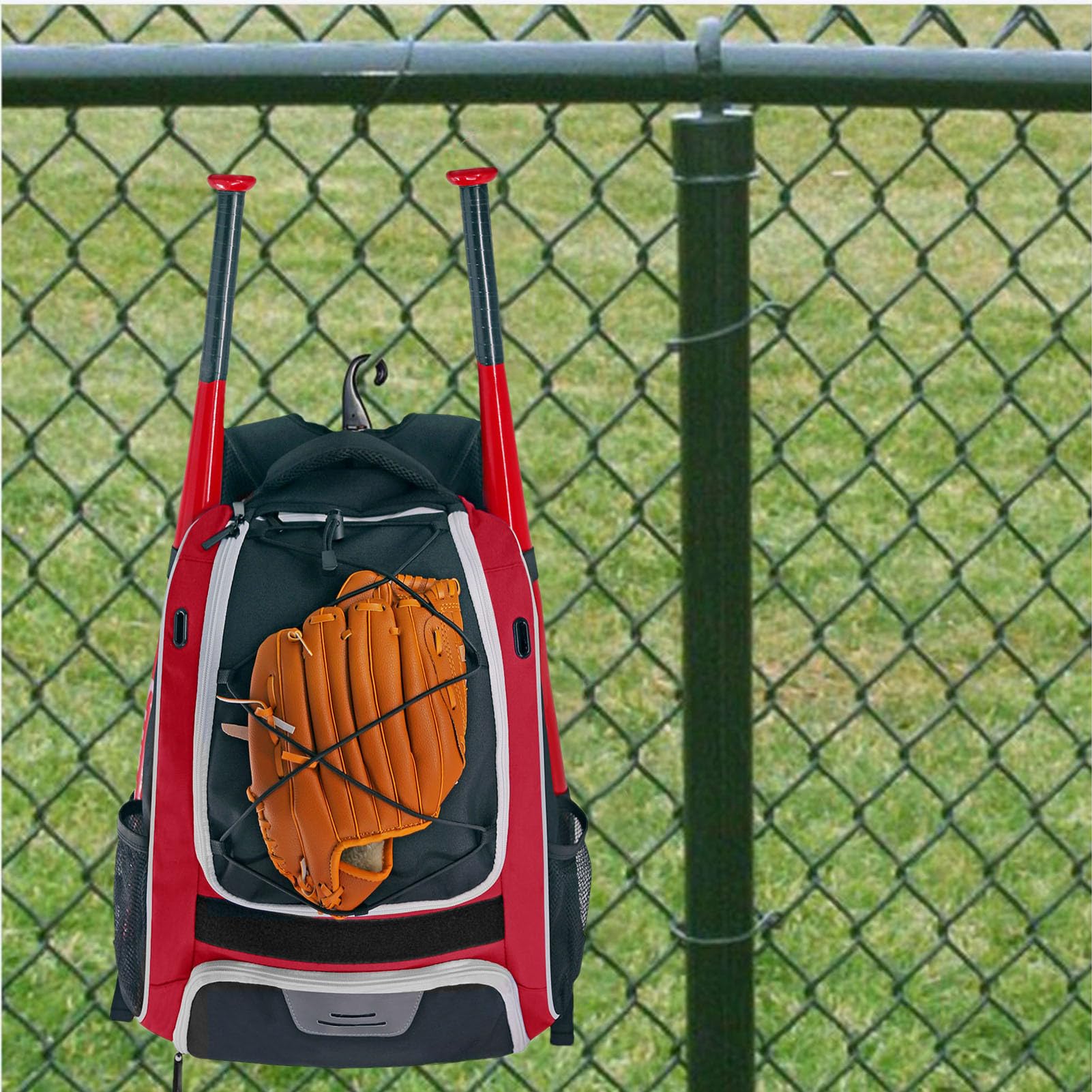 Plecak baseballowy, torba na kij, torba na sprzęt baseballowy i softballowy | wodoodporny i odporny na rozdarcia plecak oxford dla chłopców, młodzieży i dorosłych, duża komora