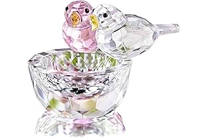 HDCRYSTALGIFTS Crystal Bird Figurine Collectible Art Glass Animal Figurines Table Home Decor