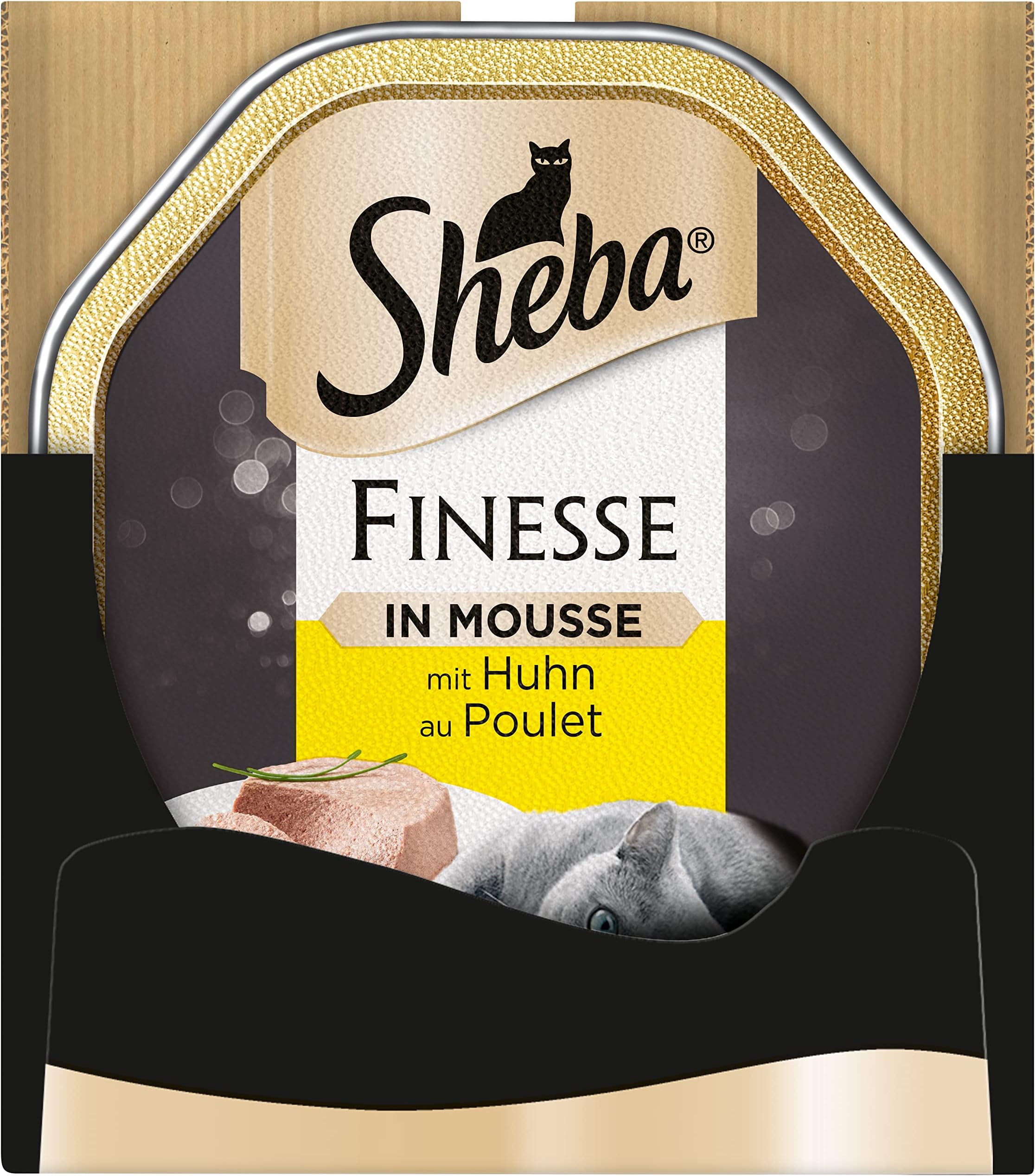 Sheba Cat Food Style Finesse Mousse, 22 Bowls (2 x 11 x 85 g)