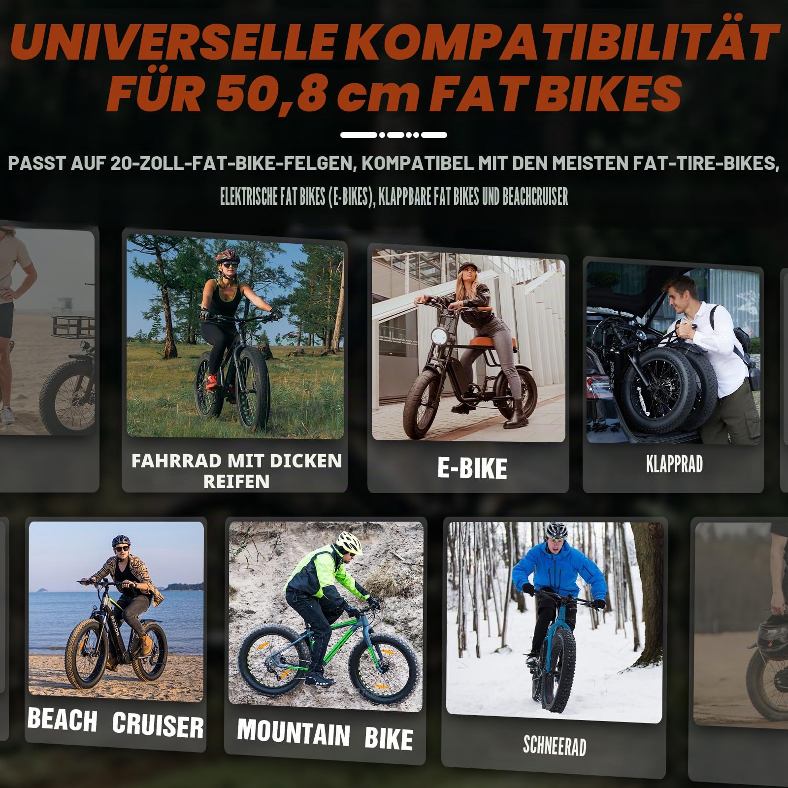 Fatbike Reifen 20x4.0 (102-406) Extra Stark für E-Bike