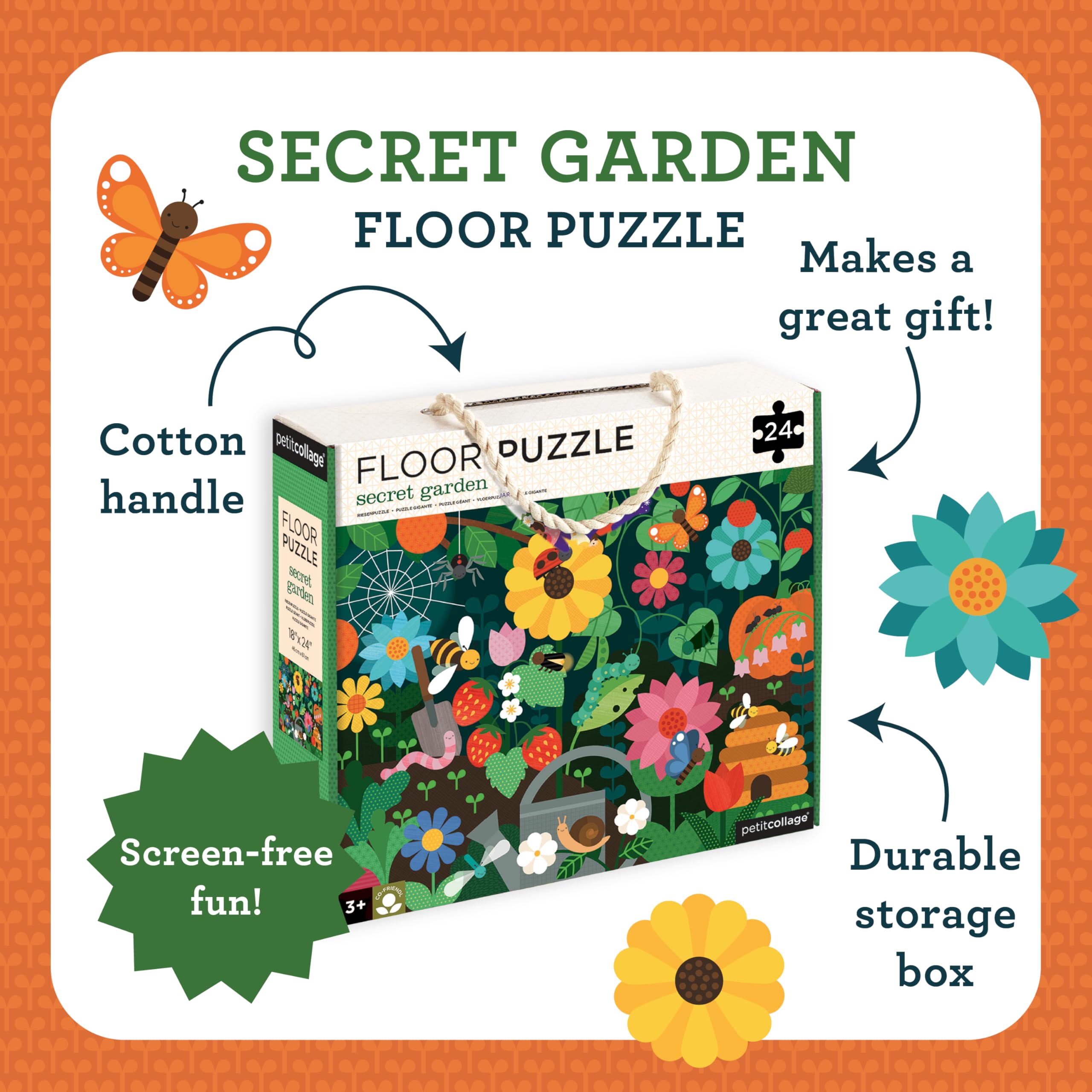 Secret Garden Floor Puzzle, PTC254