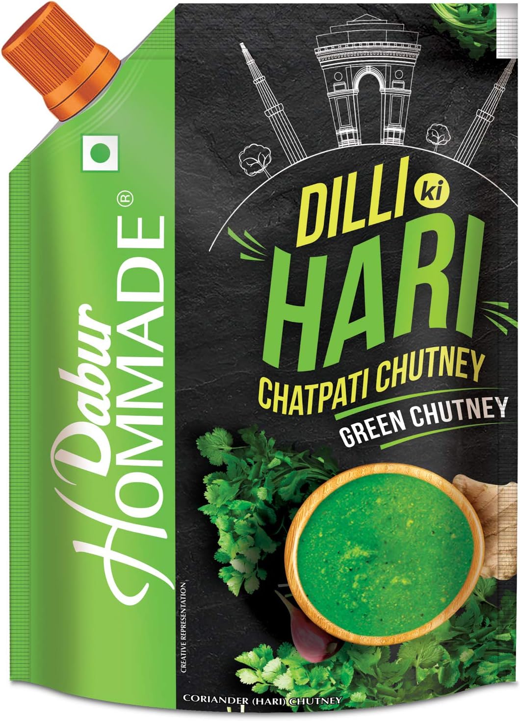 Dabur Hommade Dilli Ki Hari Chatpati Chutney,200g