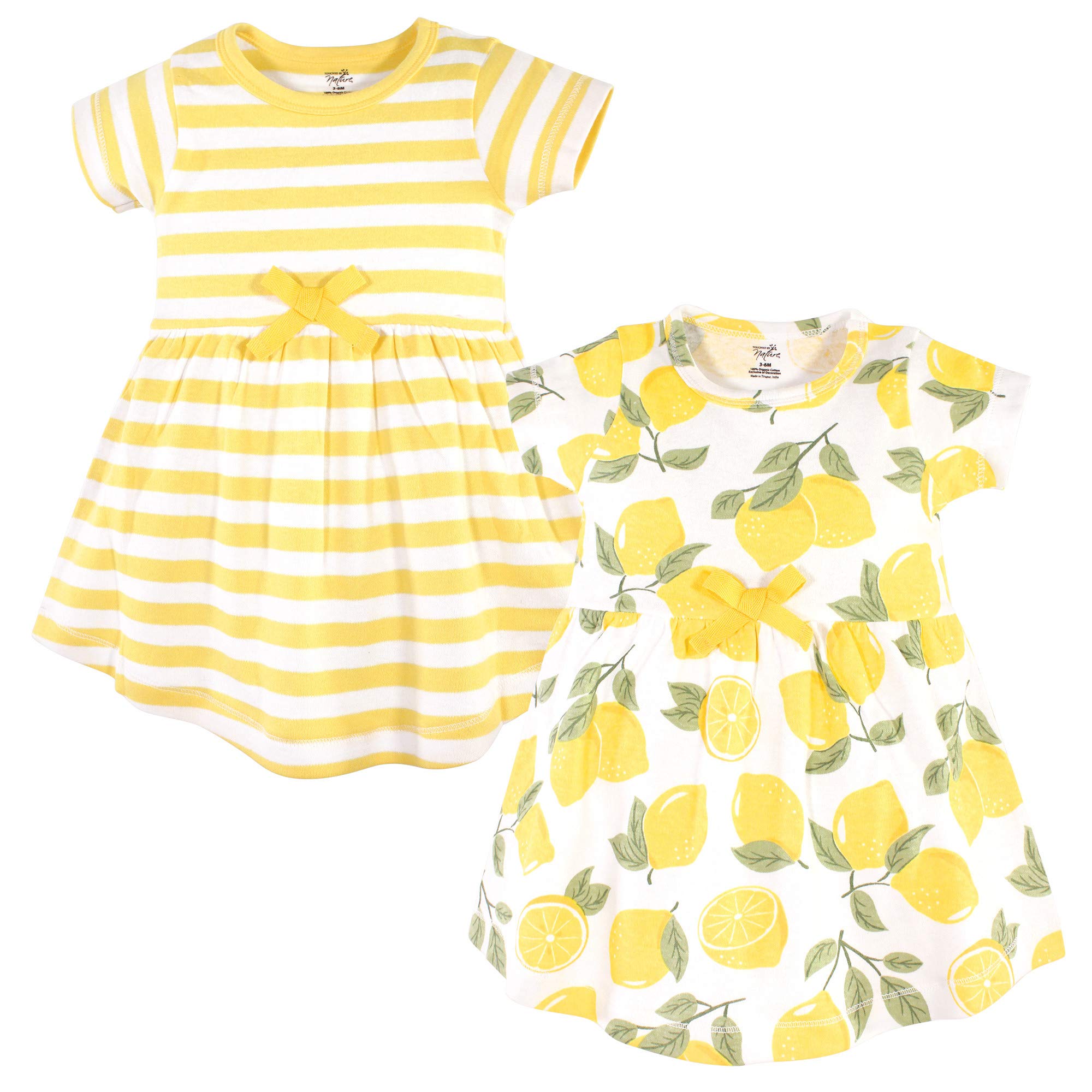 Vestido de manga corta para niñas ideal para paseos de verano en color amarillo 12 años 2