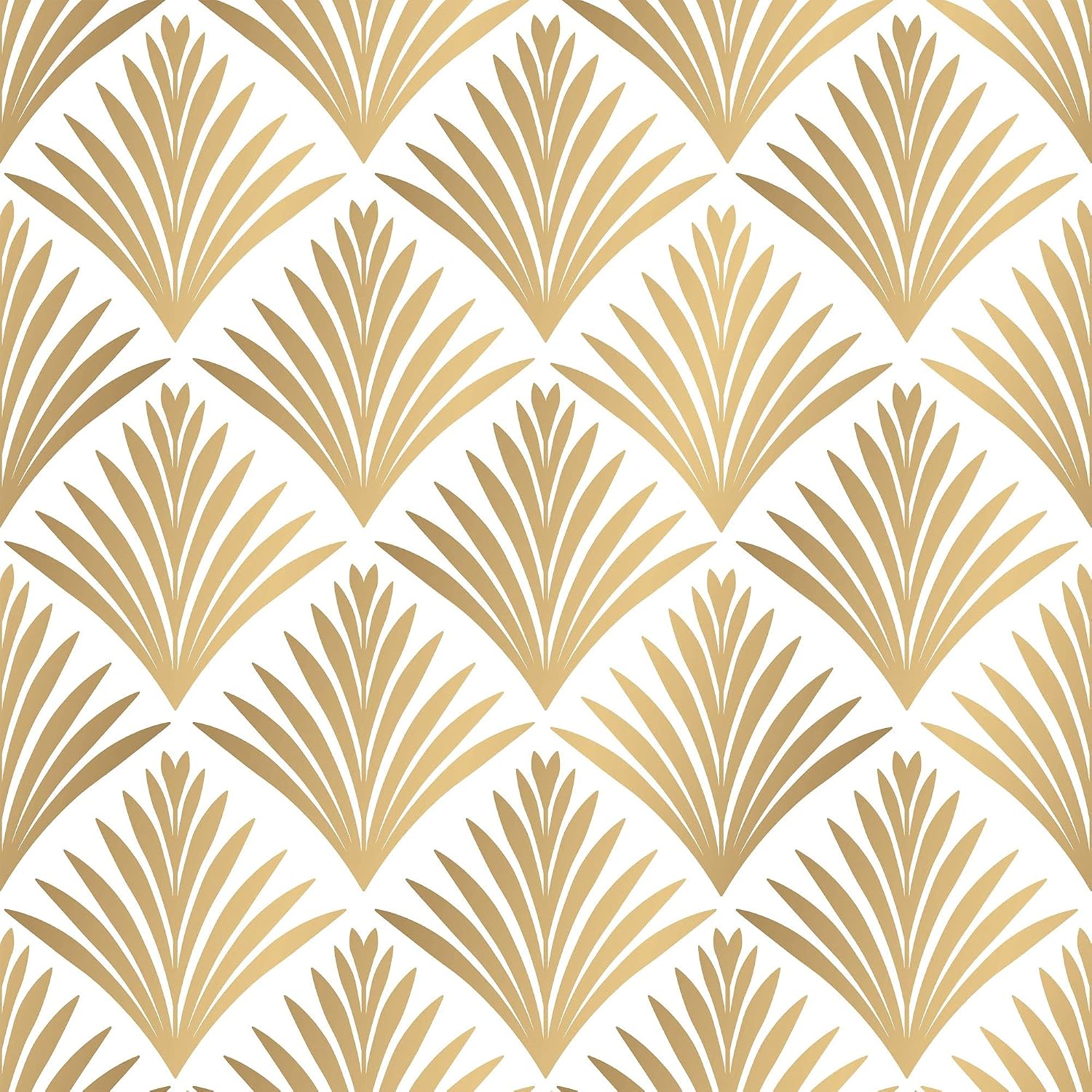 SpeedWallpaper Beige Leaf Peel and Stick Removable Wallpaper 5029