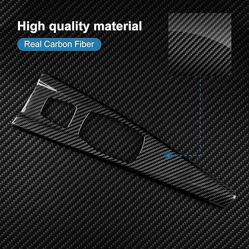 Miniatura 9 de AIRSPEED Cubierta de panel de botón multimedia de fibra de carbono dura para consola central de automóvil, moldura interior, calcomanía para BMW F33