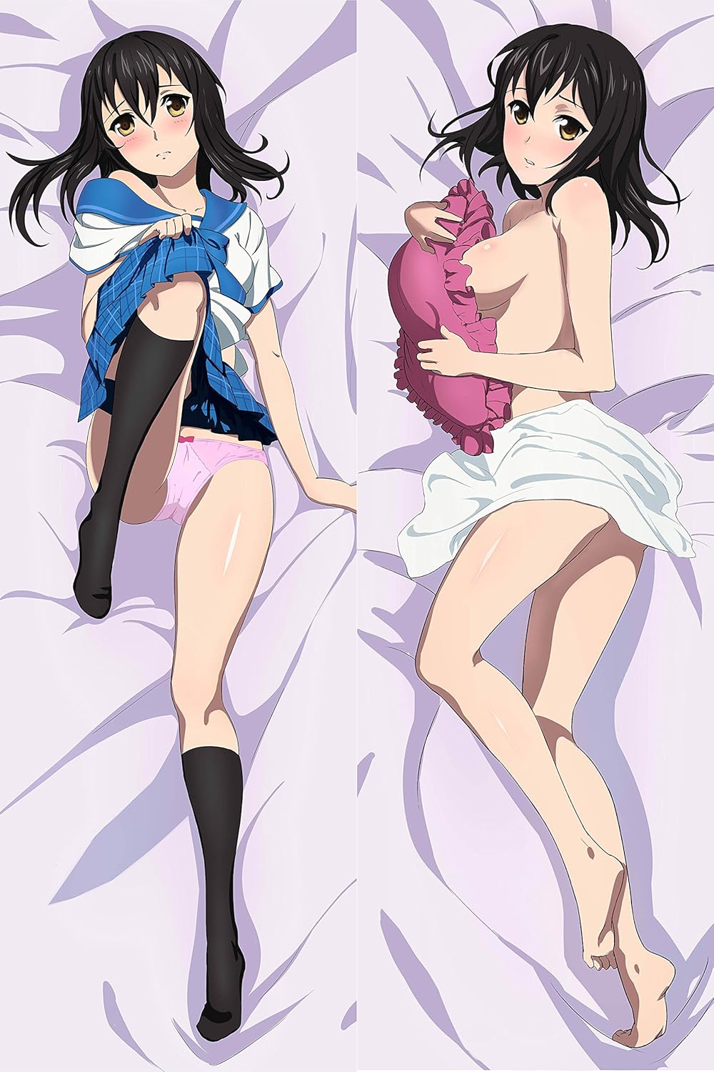 抱き枕カバー A 姫柊 雪菜 カスタム等身抱え込ま抱き枕カバー 50x160 Cm