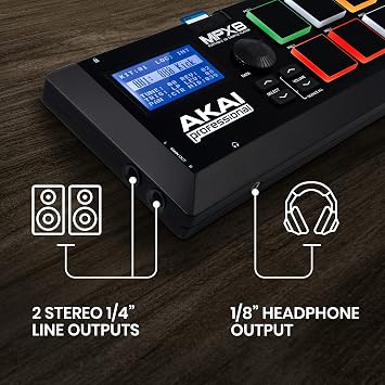 Akai Professional MPX8 - Portable Sample Pad Controller With 8 Performance-Ready Velocity-Sensitive Pads, MIDI Connectivity and On-Board SD Card Slot