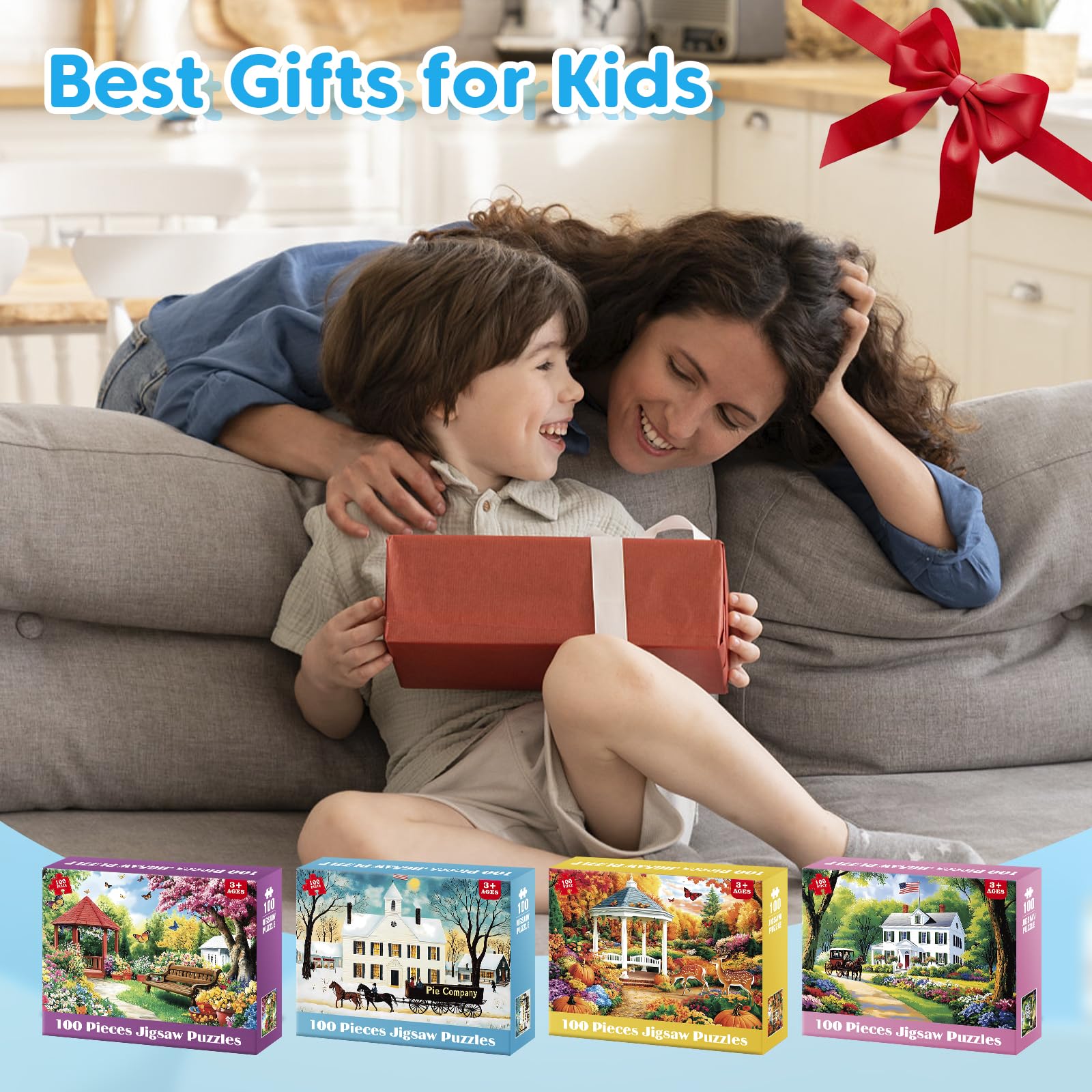 Four Seasons Jigsaw Puzzles - 100 Piece Sets -6 Four Seasons Jigsaw Puzzles - 100 Piece Sets -6
