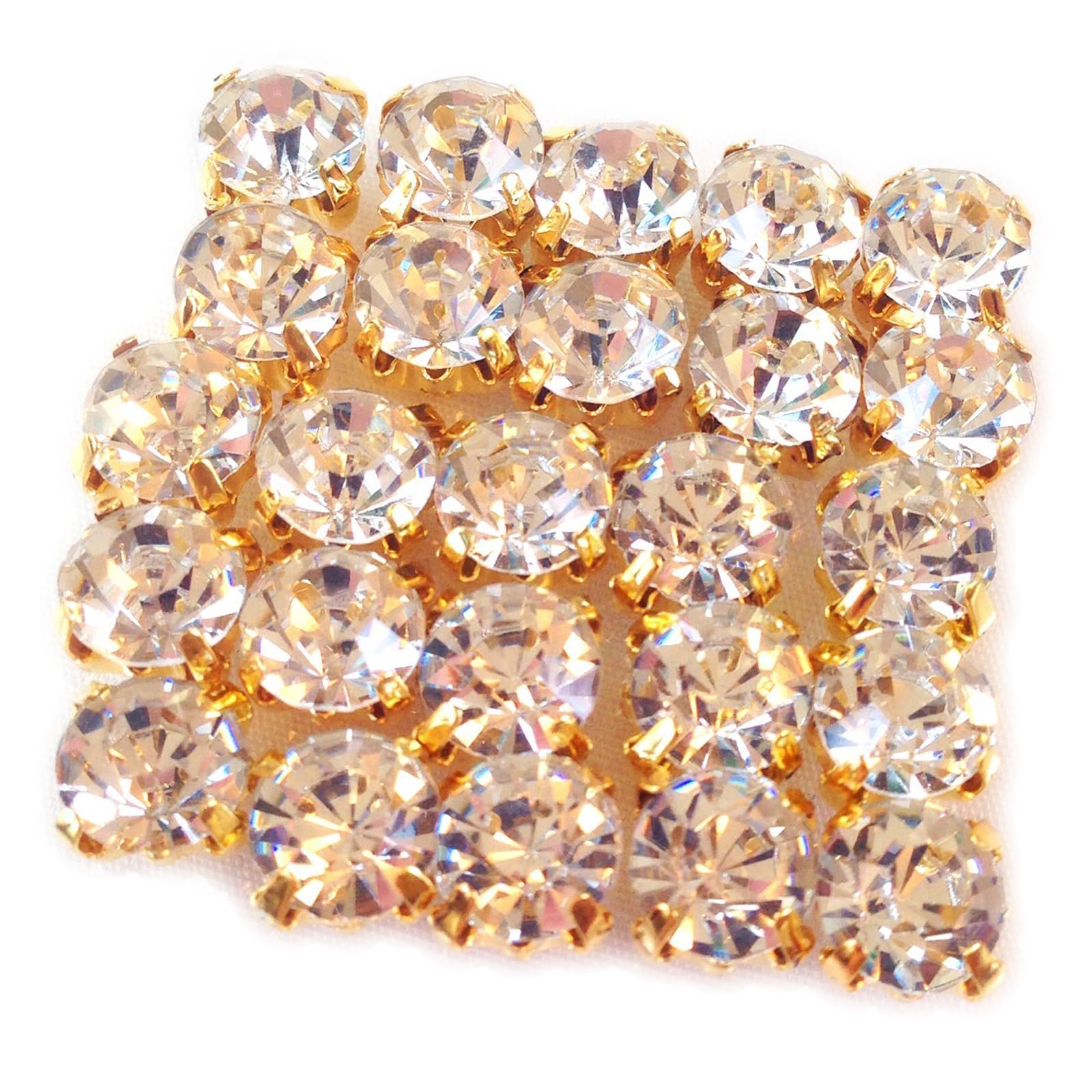 ▶︎つめ付きストーン/クリア/ゴールド クリアランス ▶︎つめ付き