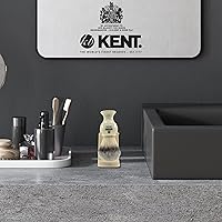 Vista 4 de KENT VSB6 1.5 "resistente al agua Mock Ivory Brocha de afeitar soporte BK2 y BK4 natural brocha de afeitar base de secado al aire