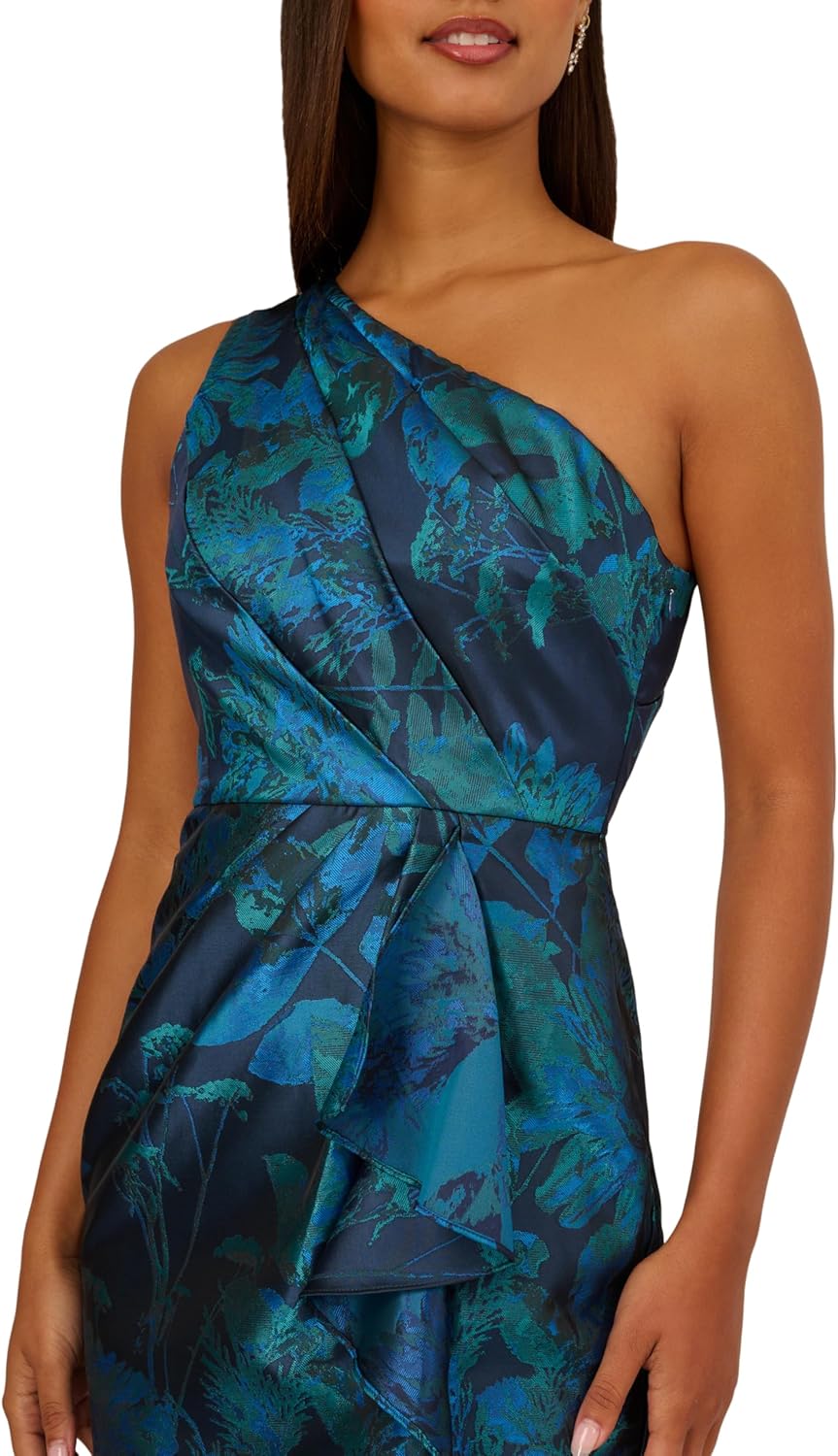 Adrianna Papell ONE Shldr Jacq Gown